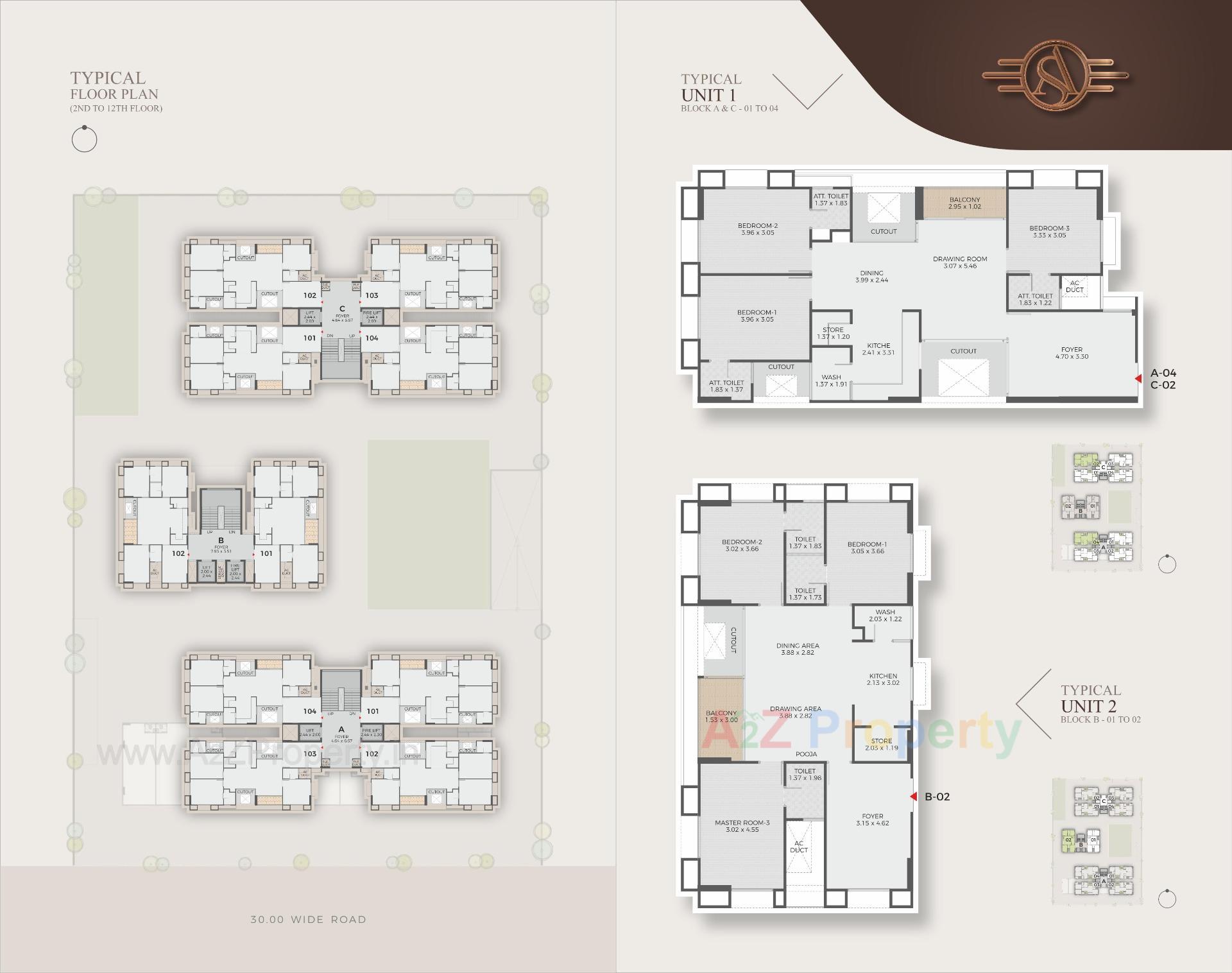 Layout of real estate project Atishay Shivalay located at Sargasan, Gandhinagar, Gujarat