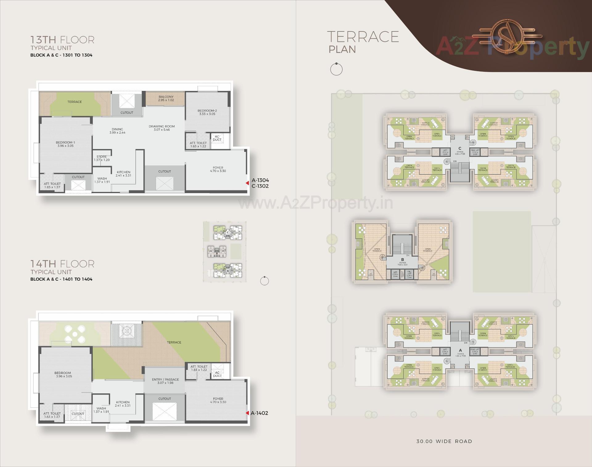 Layout of real estate project Atishay Shivalay located at Sargasan, Gandhinagar, Gujarat