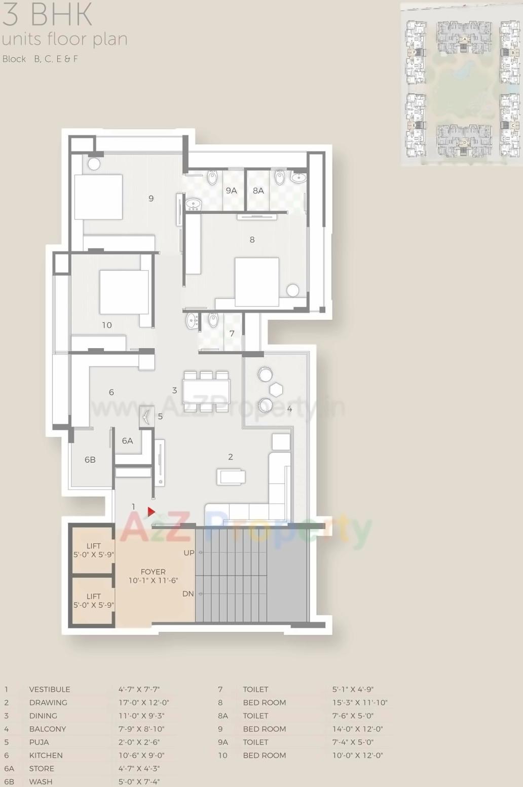 Layout of real estate project Atishay Shivalay located at Chandkheda, Gandhinagar, Gujarat