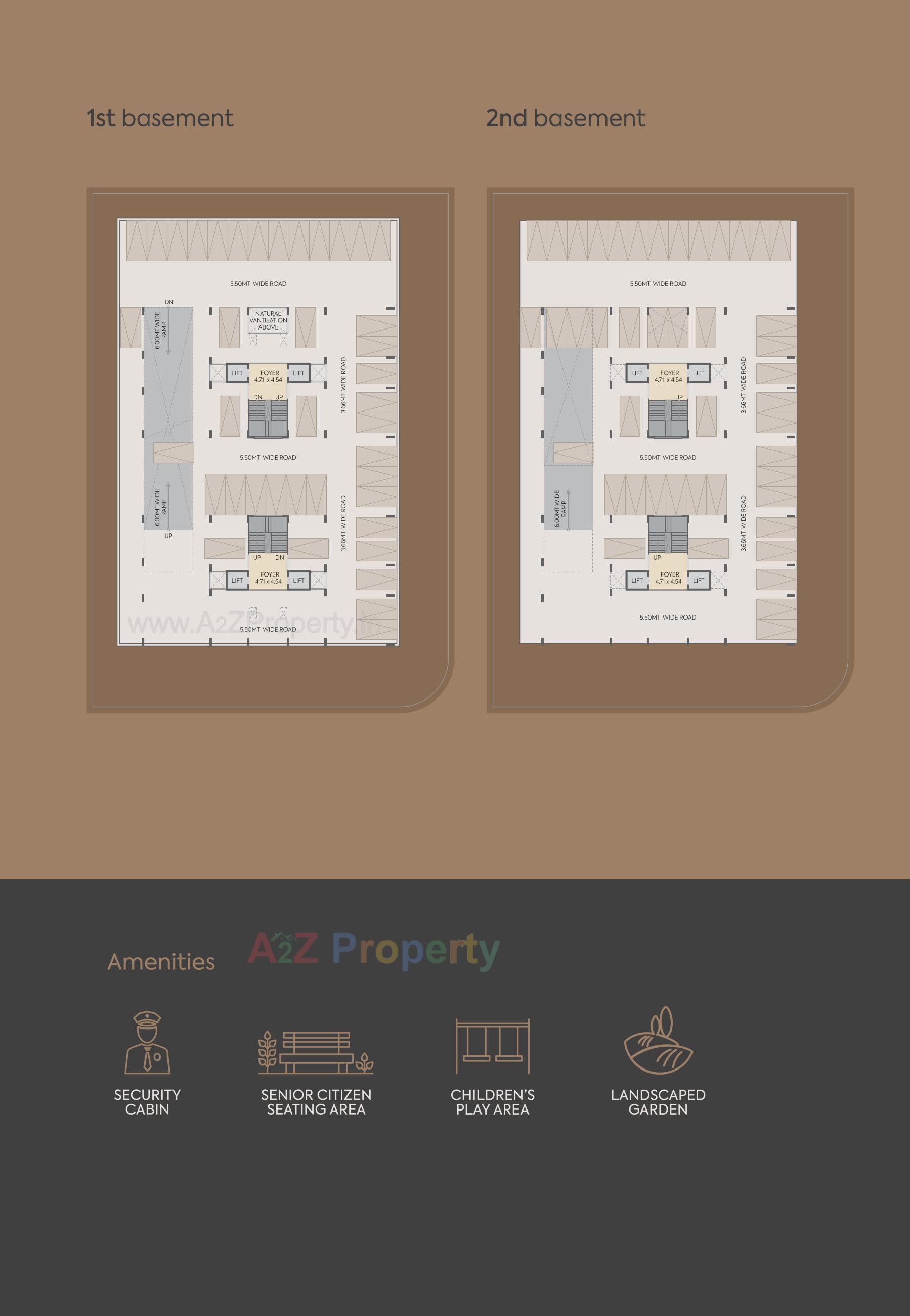 Layout of real estate project Atishay Sky located at Sargasan, Gandhinagar, Gujarat