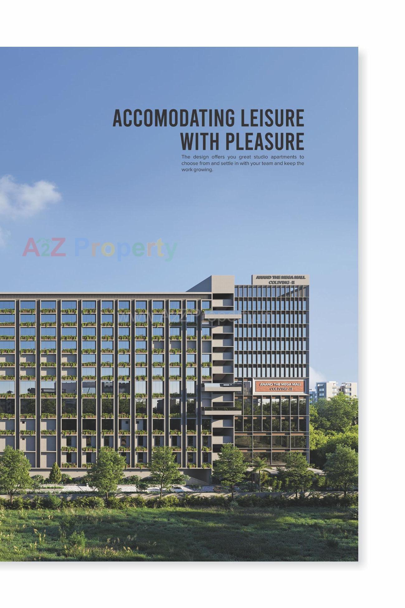 3D Elevation of real estate project Atm Mall / Atm Coliving   (service Apartment) located at Zundal, Gandhinagar, Gujarat