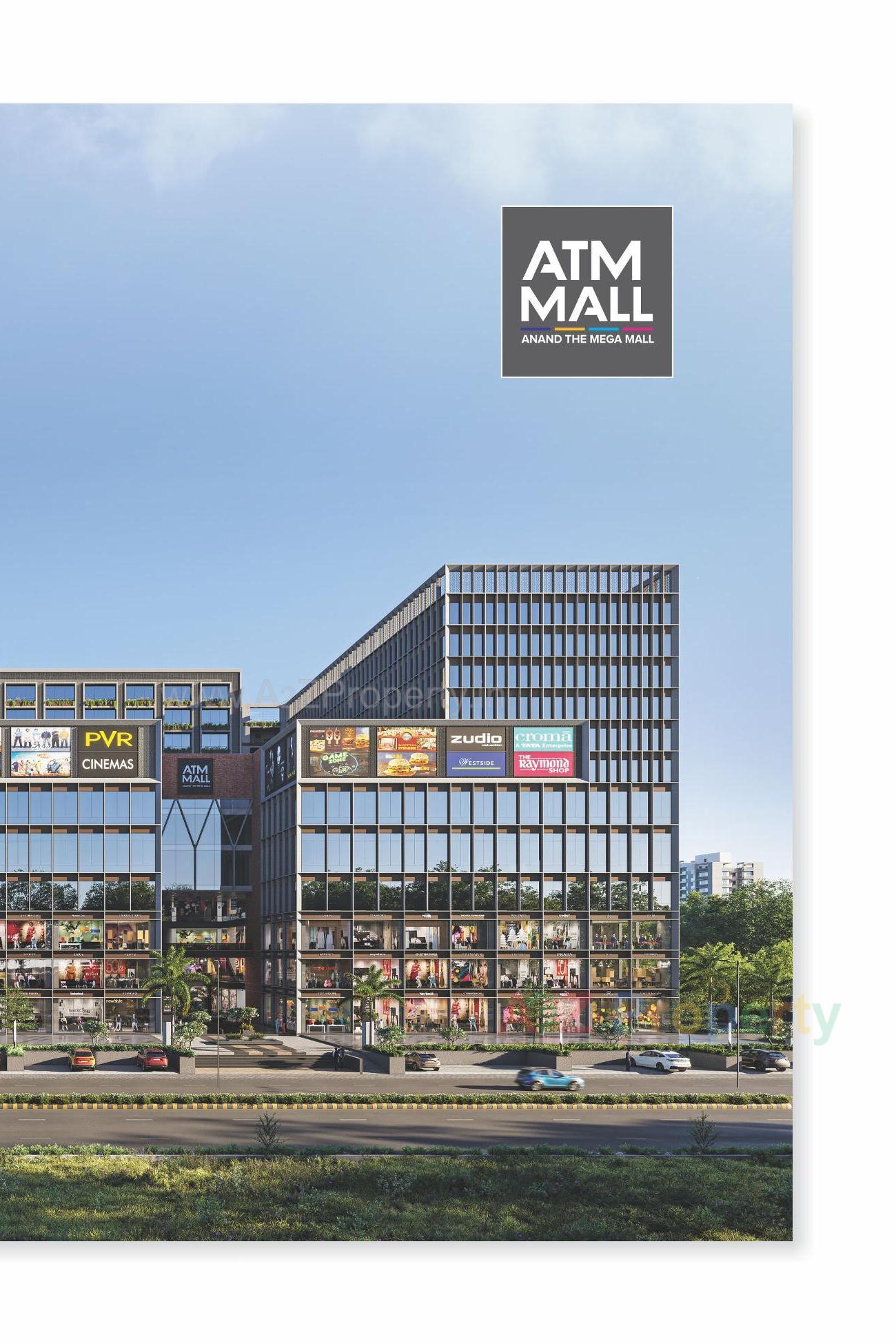 3D Elevation of real estate project Atm Mall / Atm Coliving   (service Apartment) located at Zundal, Gandhinagar, Gujarat