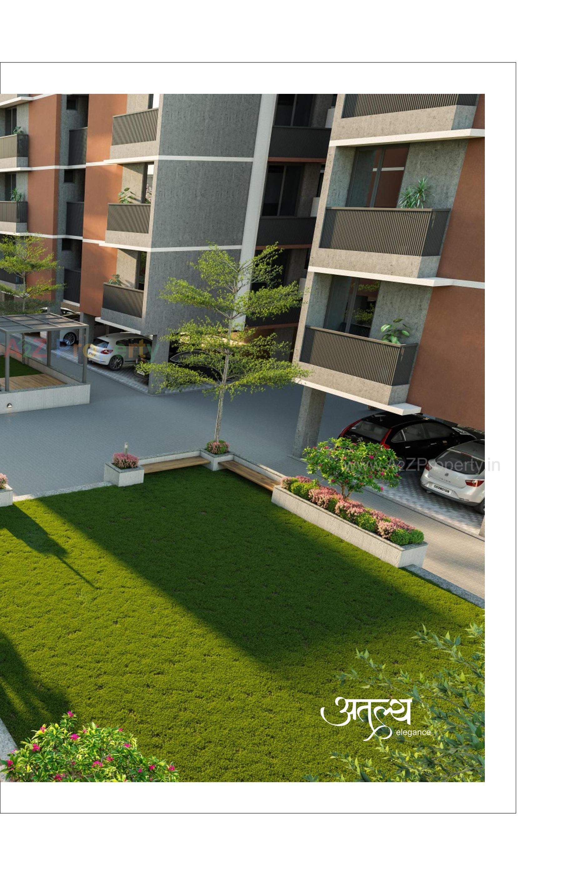 3D Elevation of real estate project Atulya Elegance located at Vavol, Gandhinagar, Gujarat