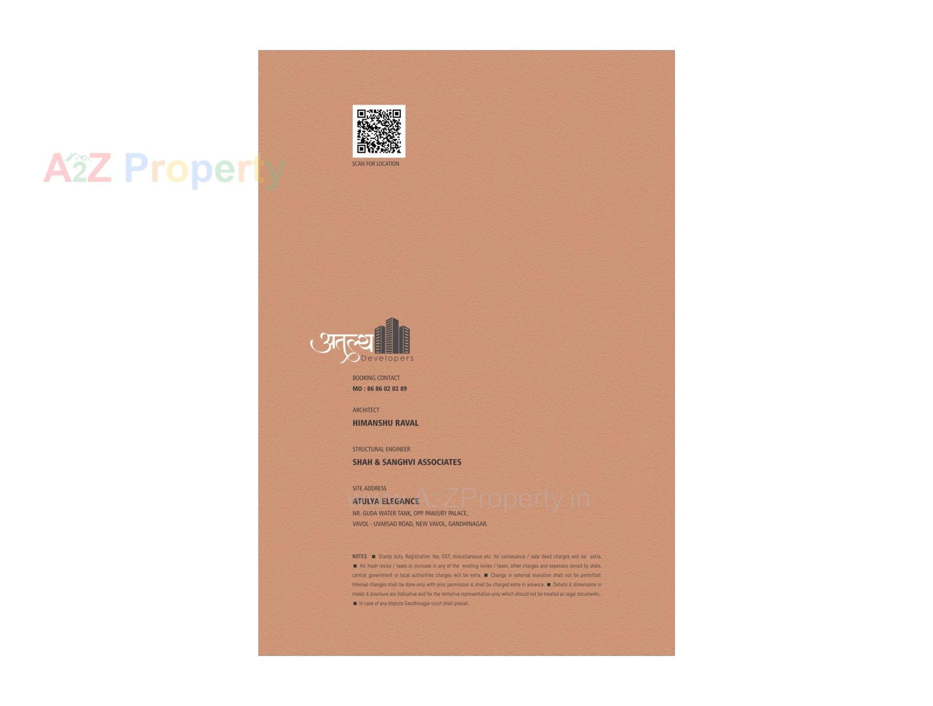  of real estate project Atulya Elegance located at Vavol, Gandhinagar, Gujarat