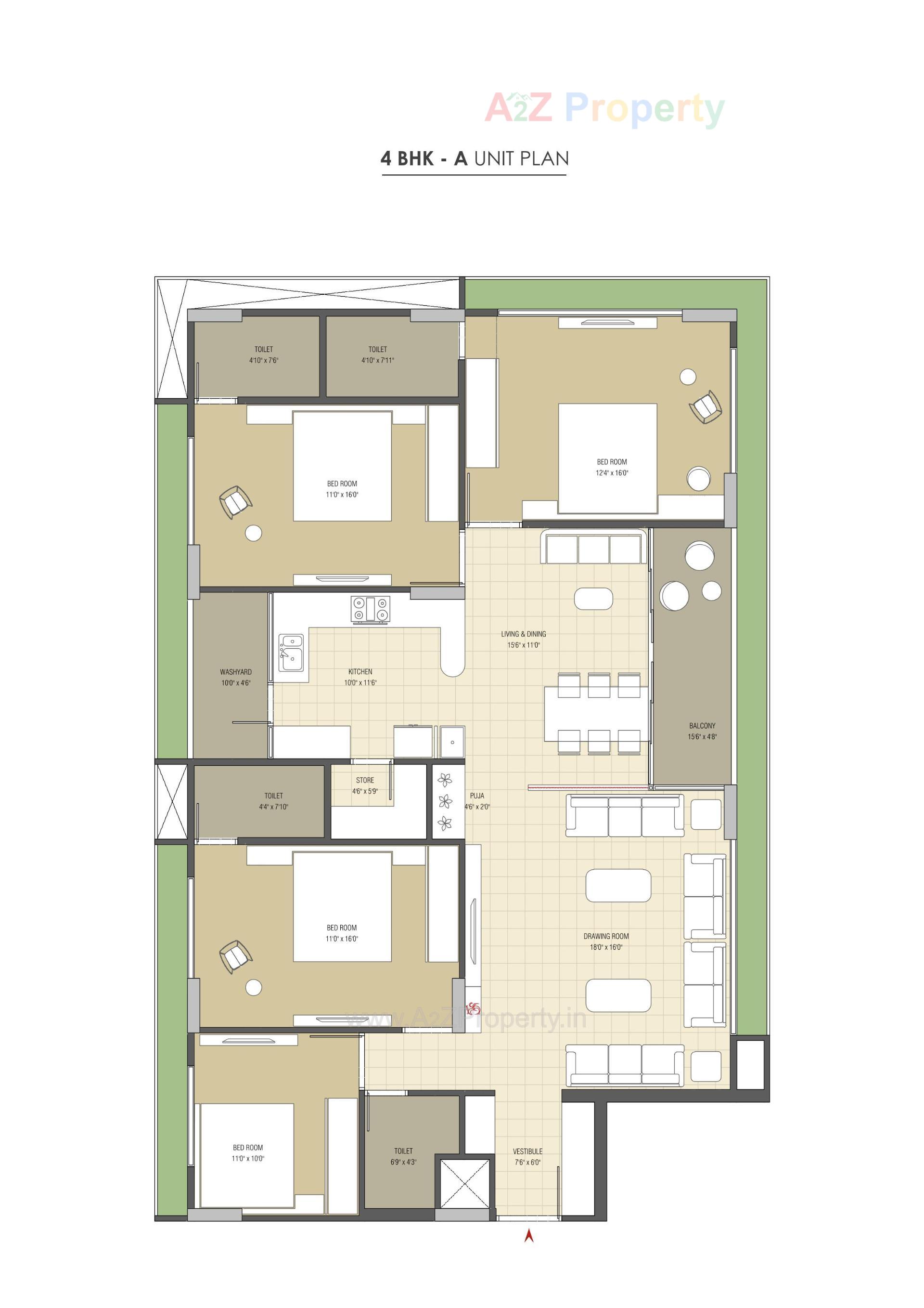 Layout of real estate project Atulyam located at Kudasan, Gandhinagar, Gujarat