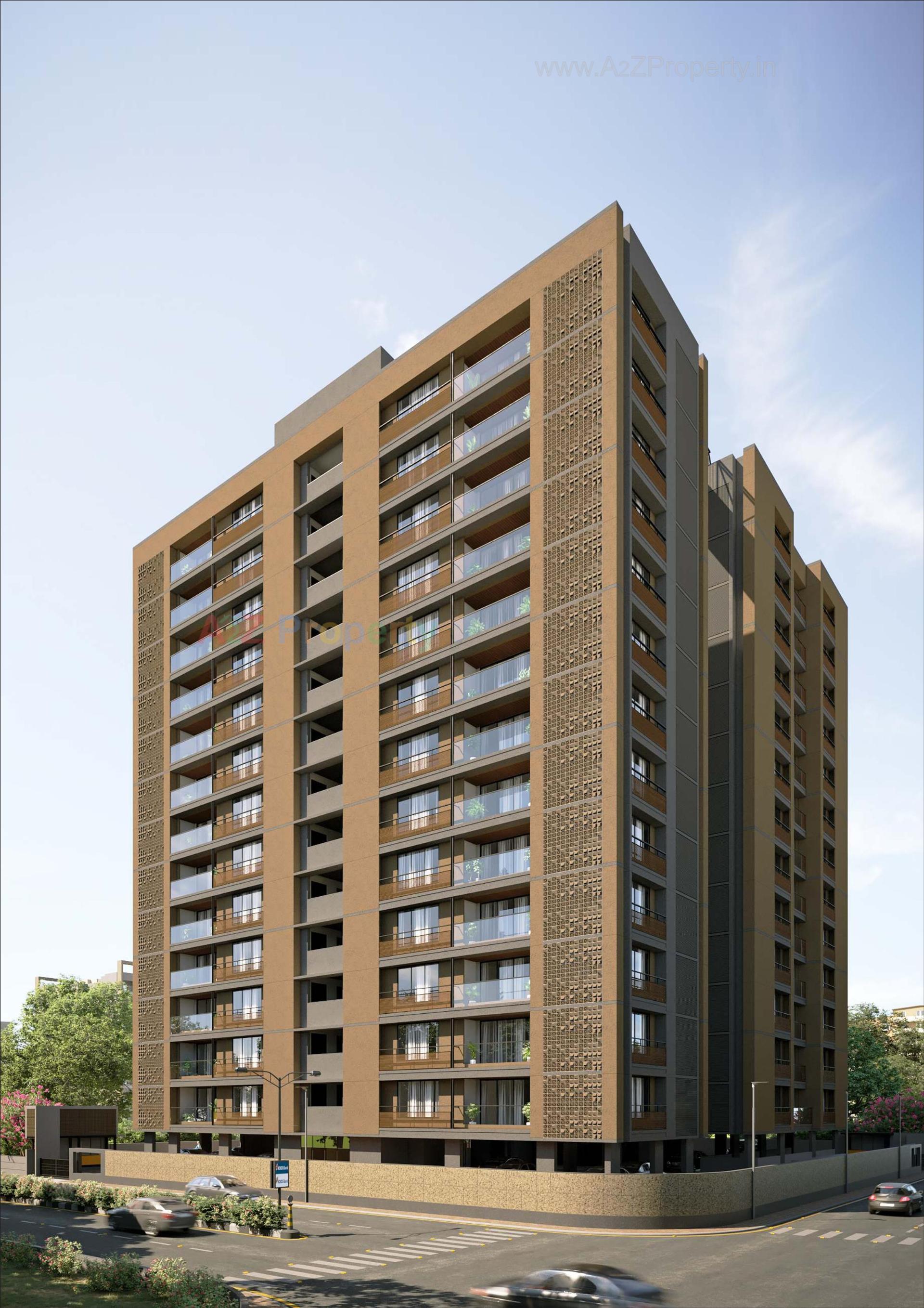 3D Elevation of real estate project Atulyam located at Kudasan, Gandhinagar, Gujarat
