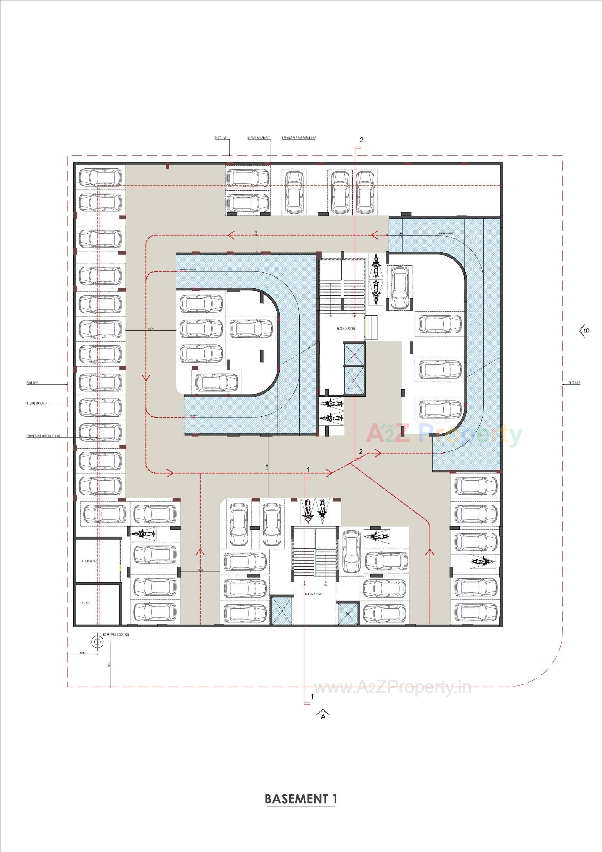 Layout of real estate project Atulyam located at Kudasan, Gandhinagar, Gujarat
