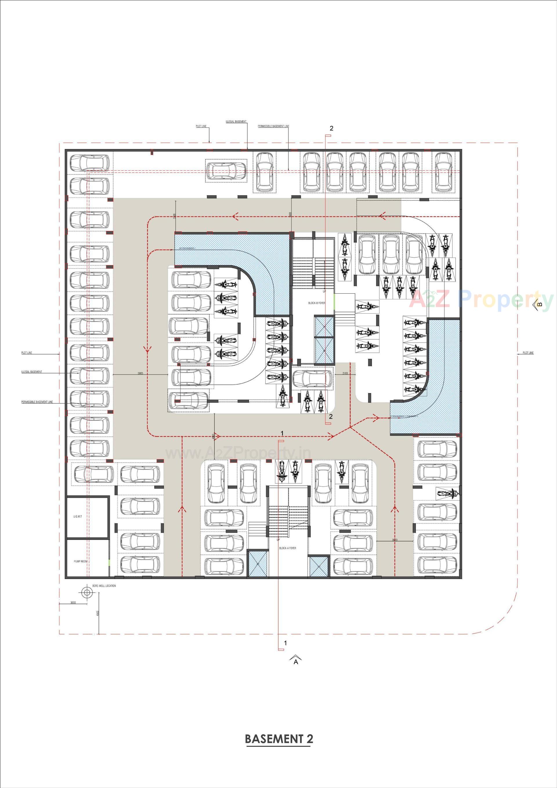 Layout of real estate project Atulyam located at Kudasan, Gandhinagar, Gujarat