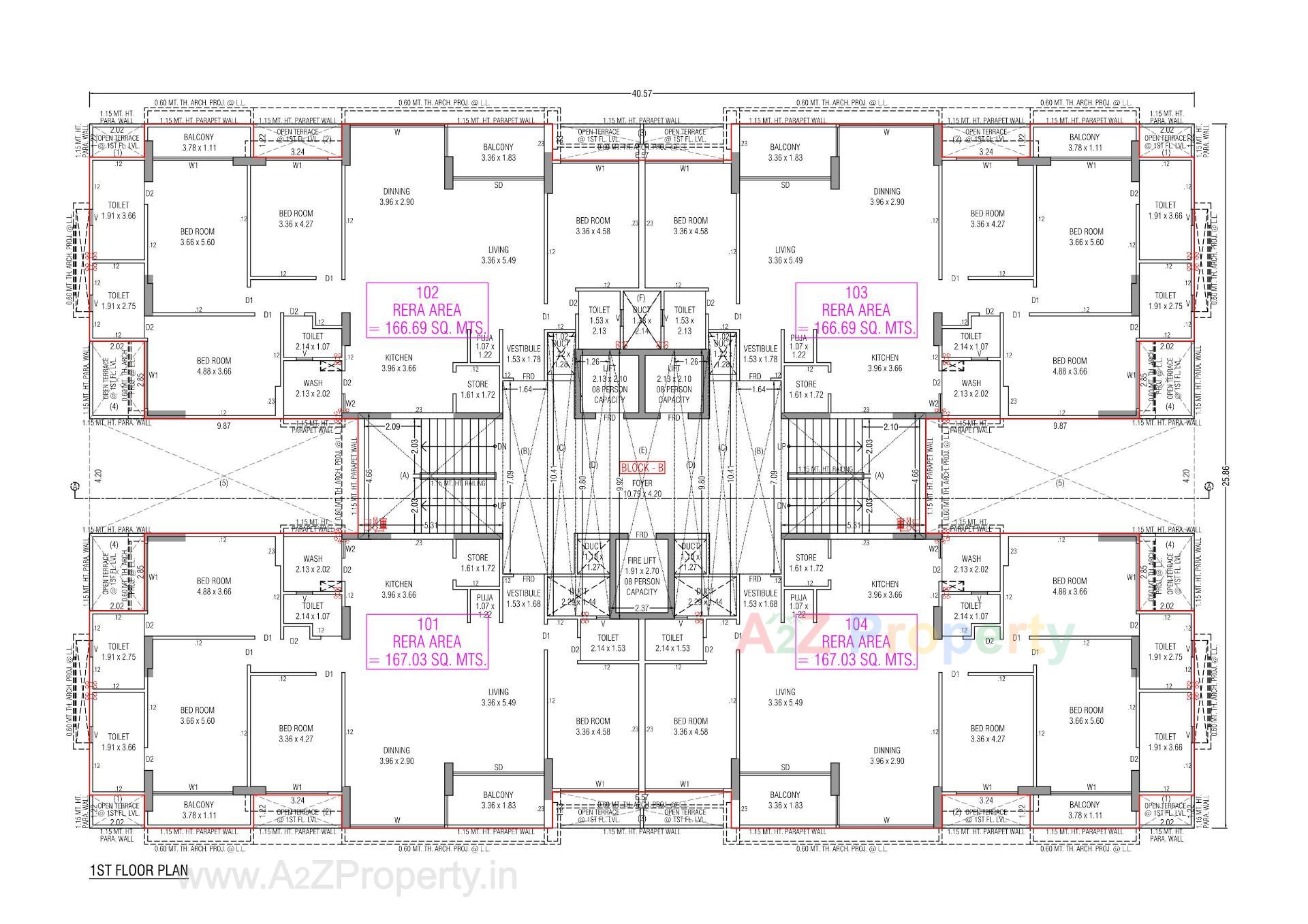 Layout of real estate project Aurelia located at Koba, Gandhinagar, Gujarat