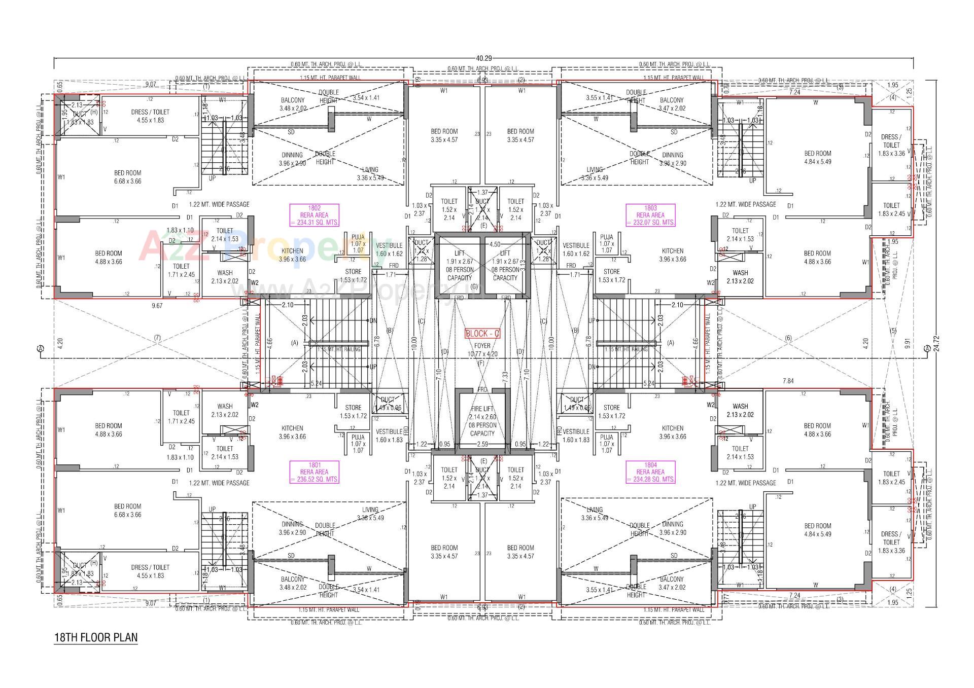 Layout of real estate project Aurelia located at Koba, Gandhinagar, Gujarat