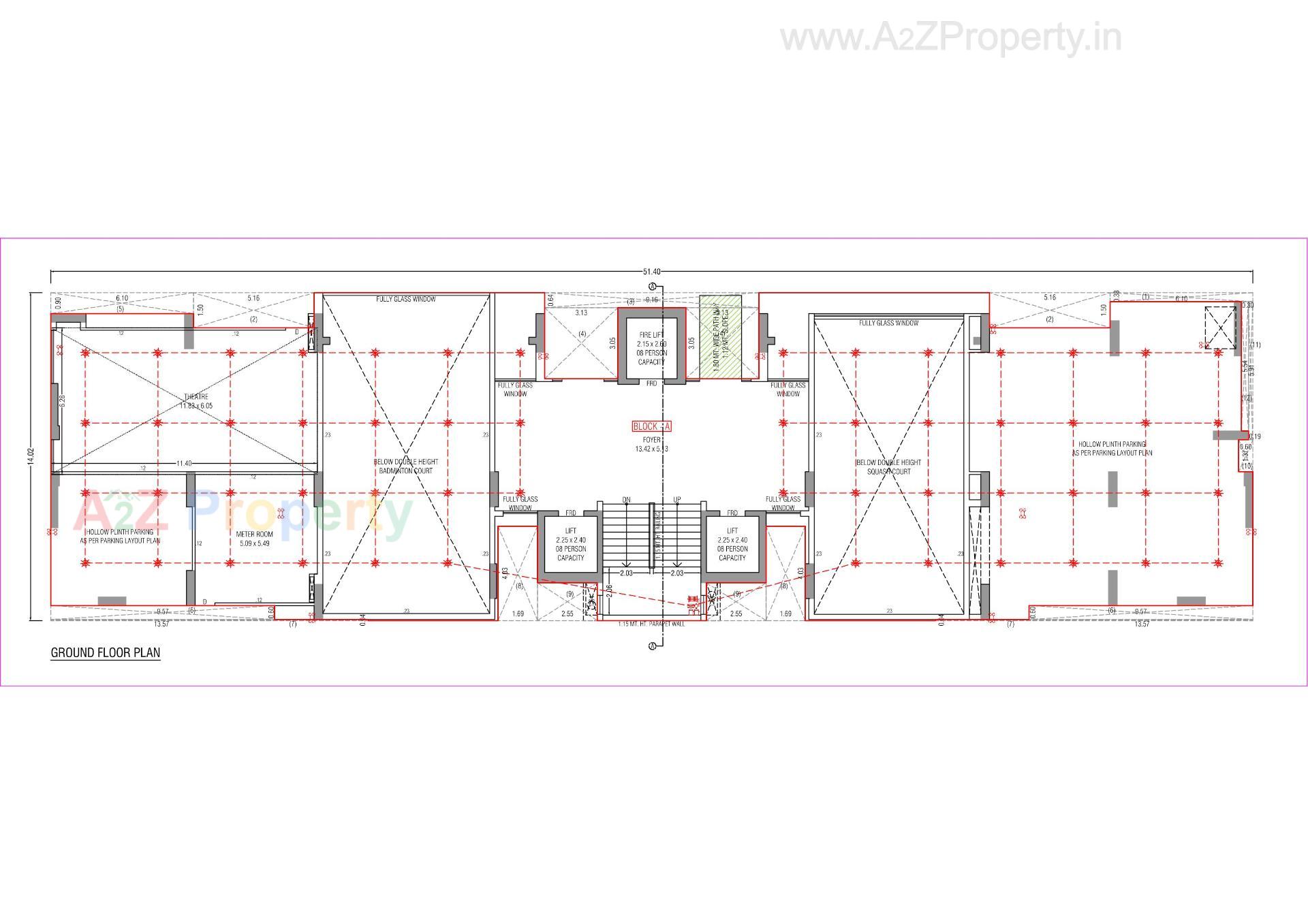 Layout of real estate project Aurelia located at Koba, Gandhinagar, Gujarat