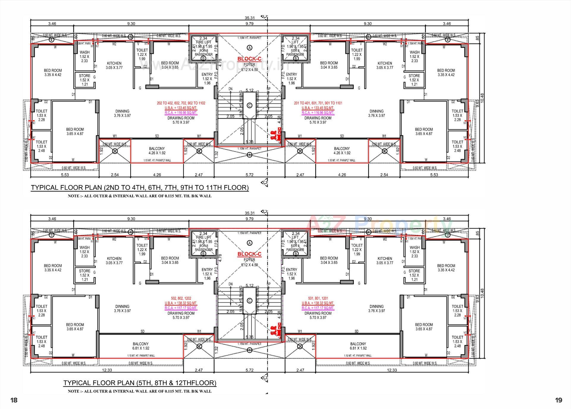 Layout of real estate project Aurika One located at Khoraj, Gandhinagar, Gujarat