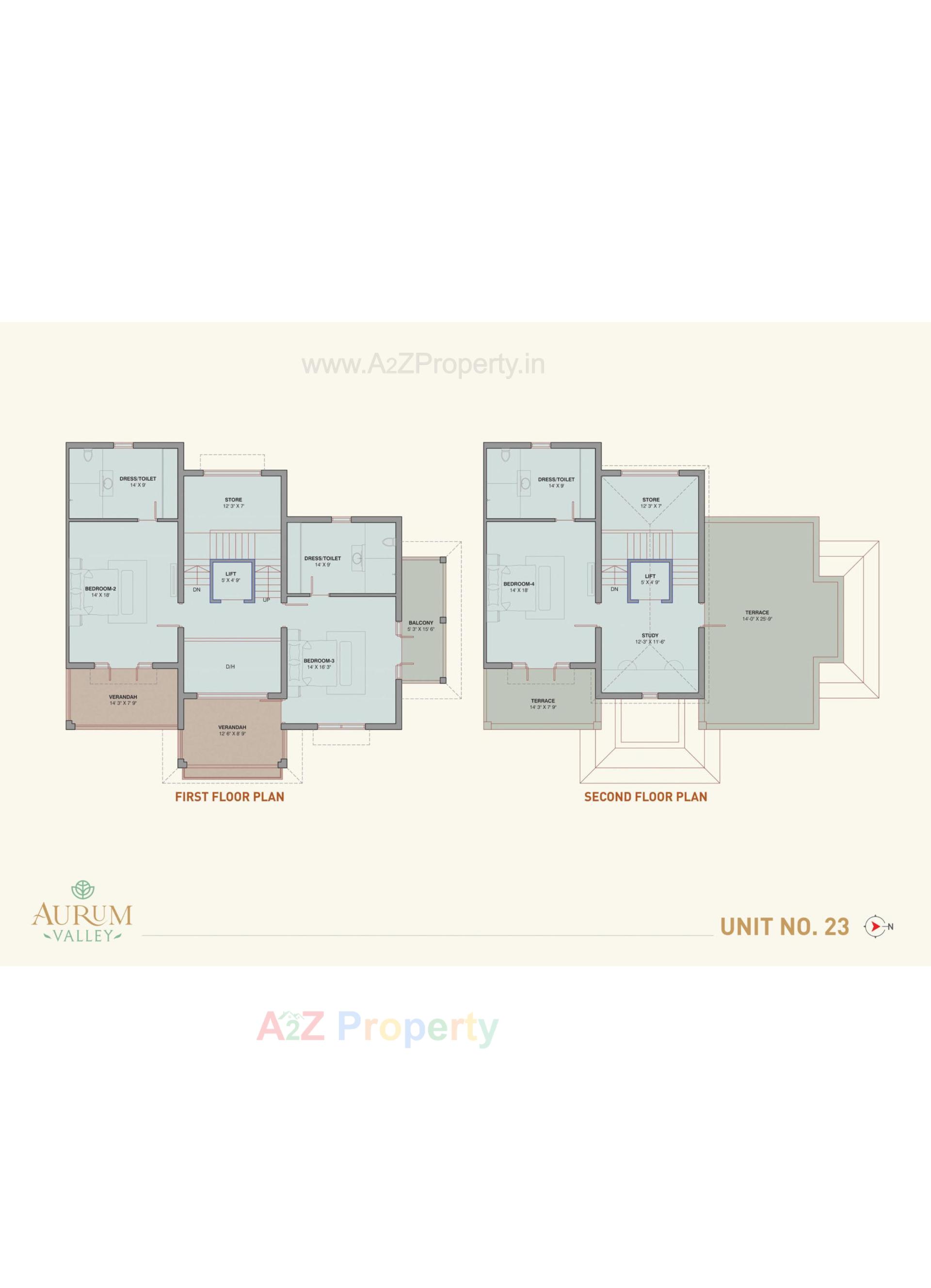 Layout of real estate project Aurum Valley located at Adalaj, Gandhinagar, Gujarat