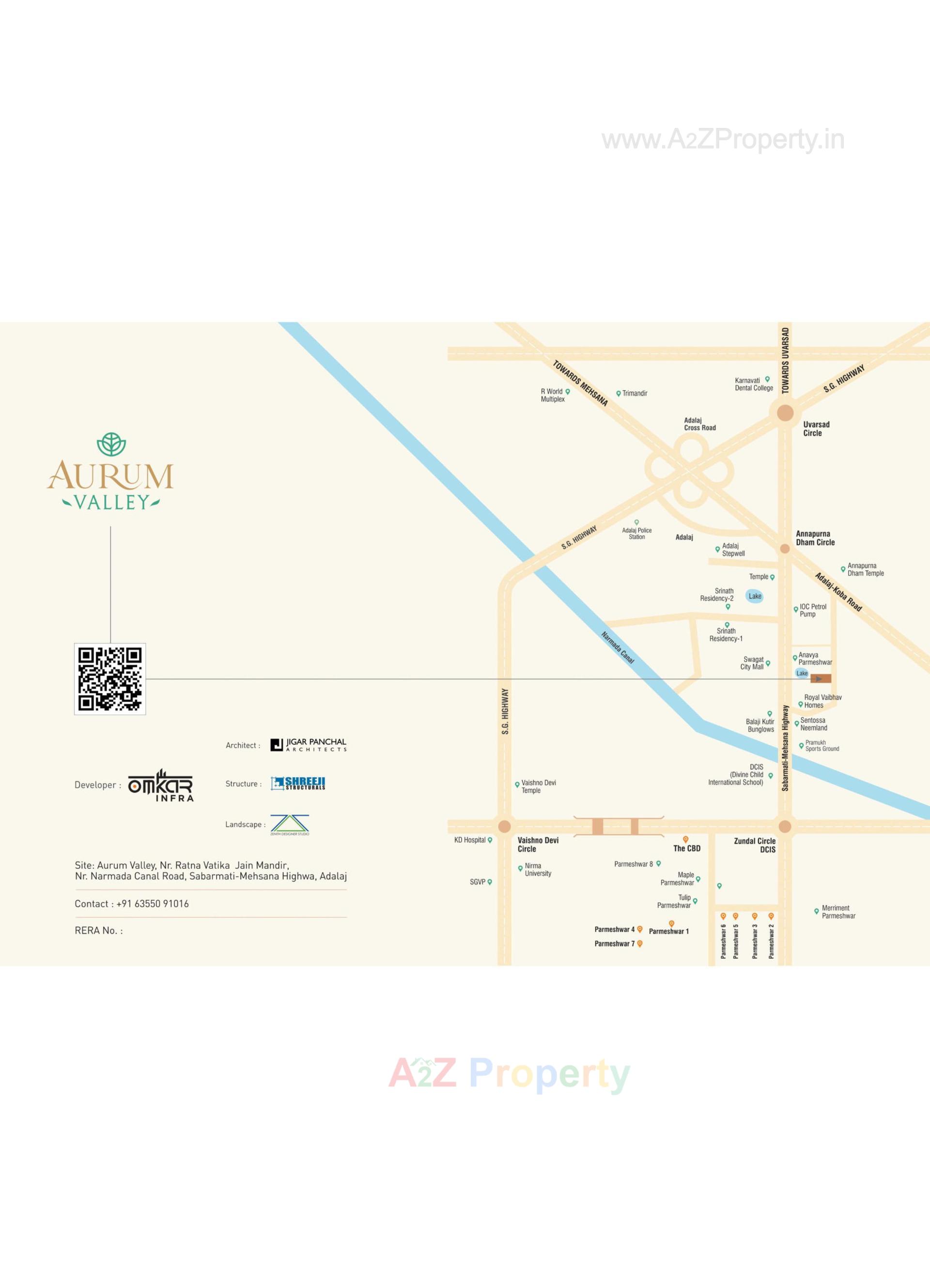  of real estate project Aurum Valley located at Adalaj, Gandhinagar, Gujarat