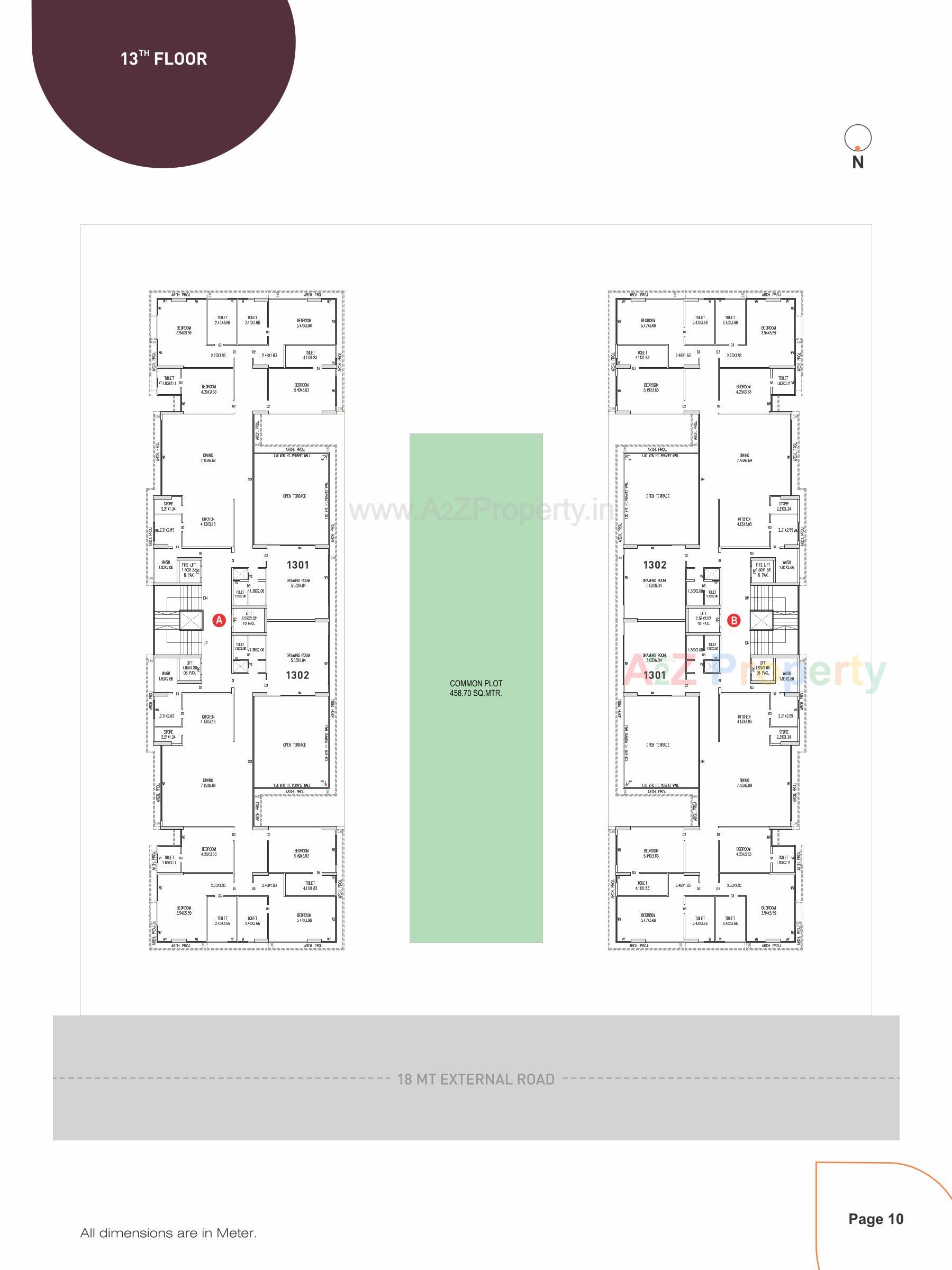 Layout of real estate project Avani Aayam located at Raysan, Gandhinagar, Gujarat