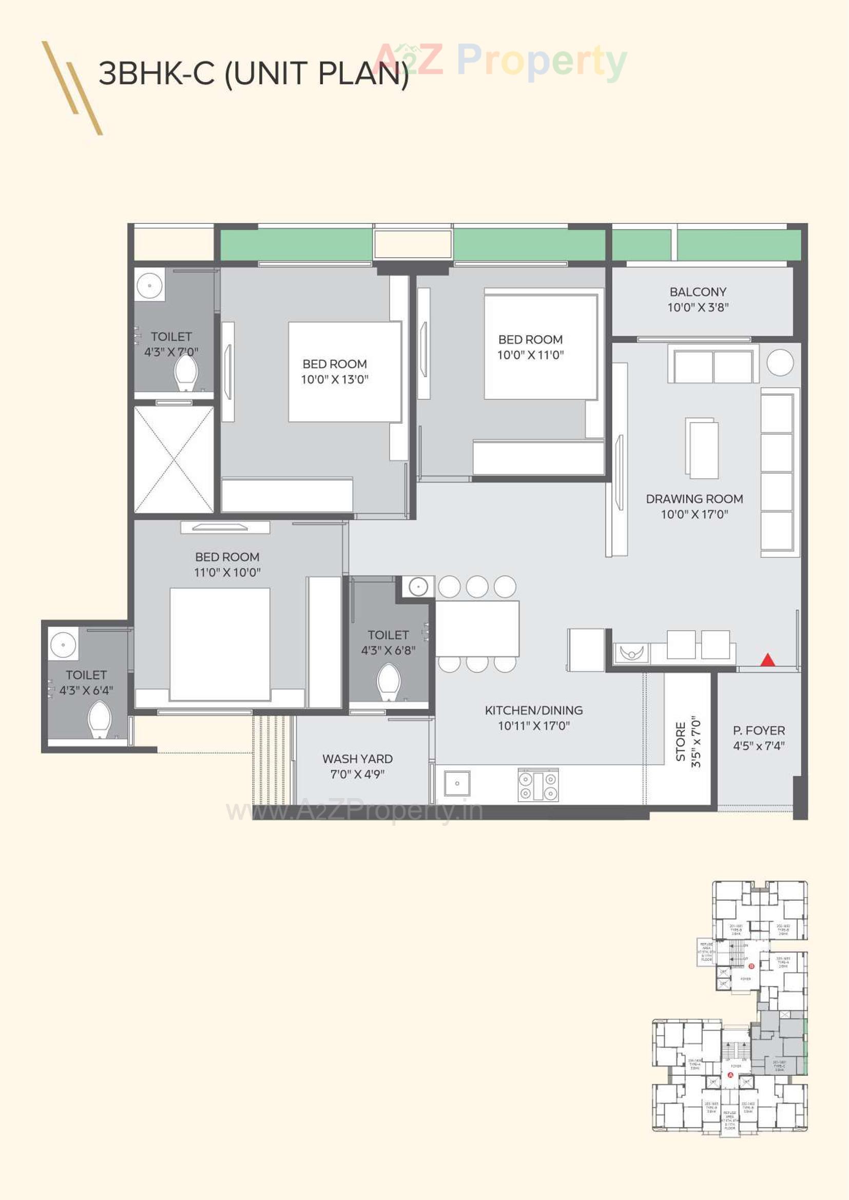 Layout of real estate project Avikam Giriraj located at Zundal, Gandhinagar, Gujarat