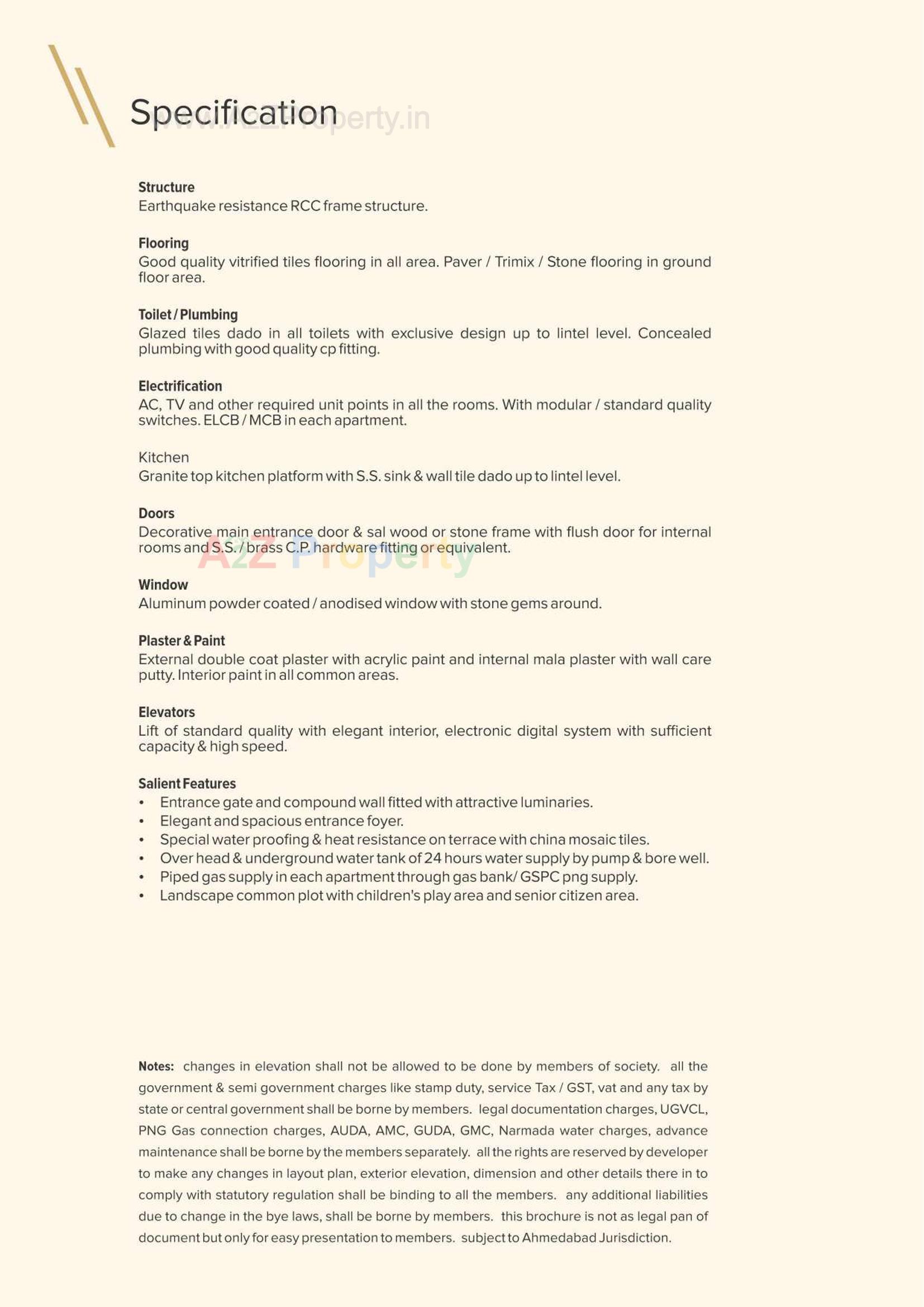  of real estate project Avikam Giriraj located at Zundal, Gandhinagar, Gujarat