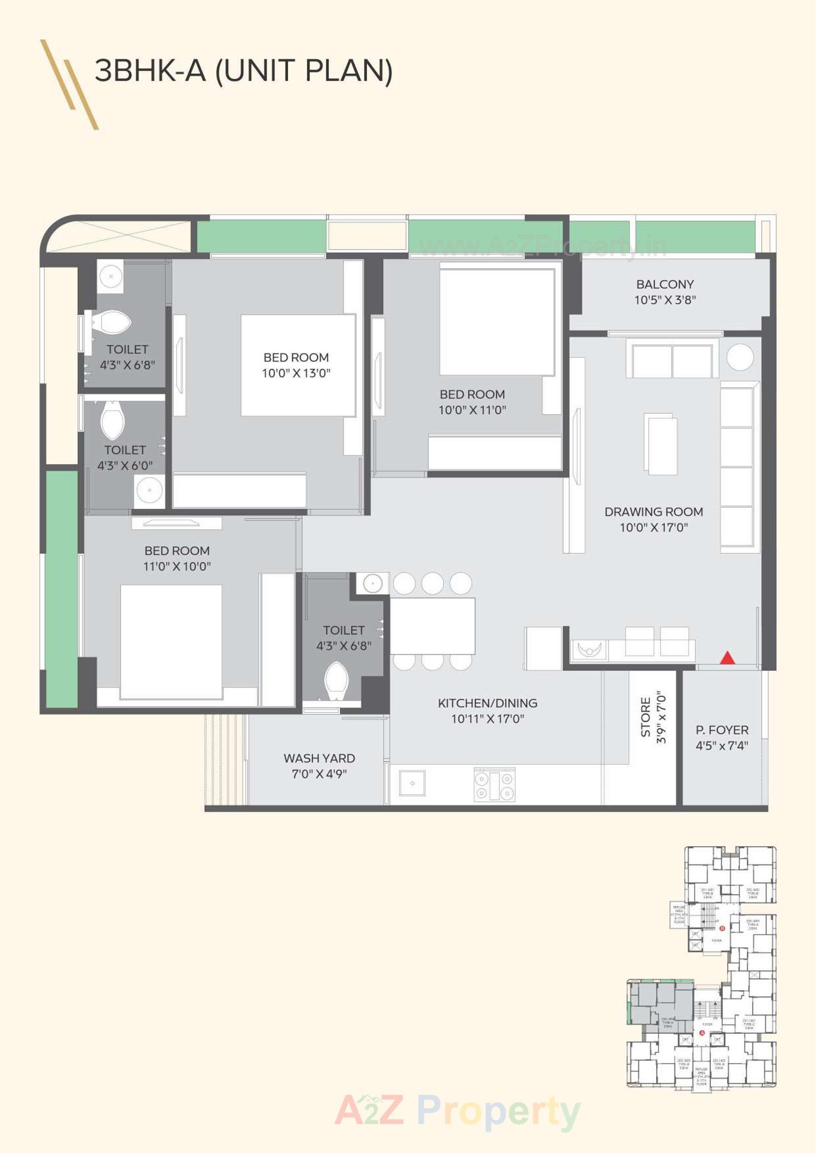 Layout of real estate project Avikam Giriraj located at Zundal, Gandhinagar, Gujarat