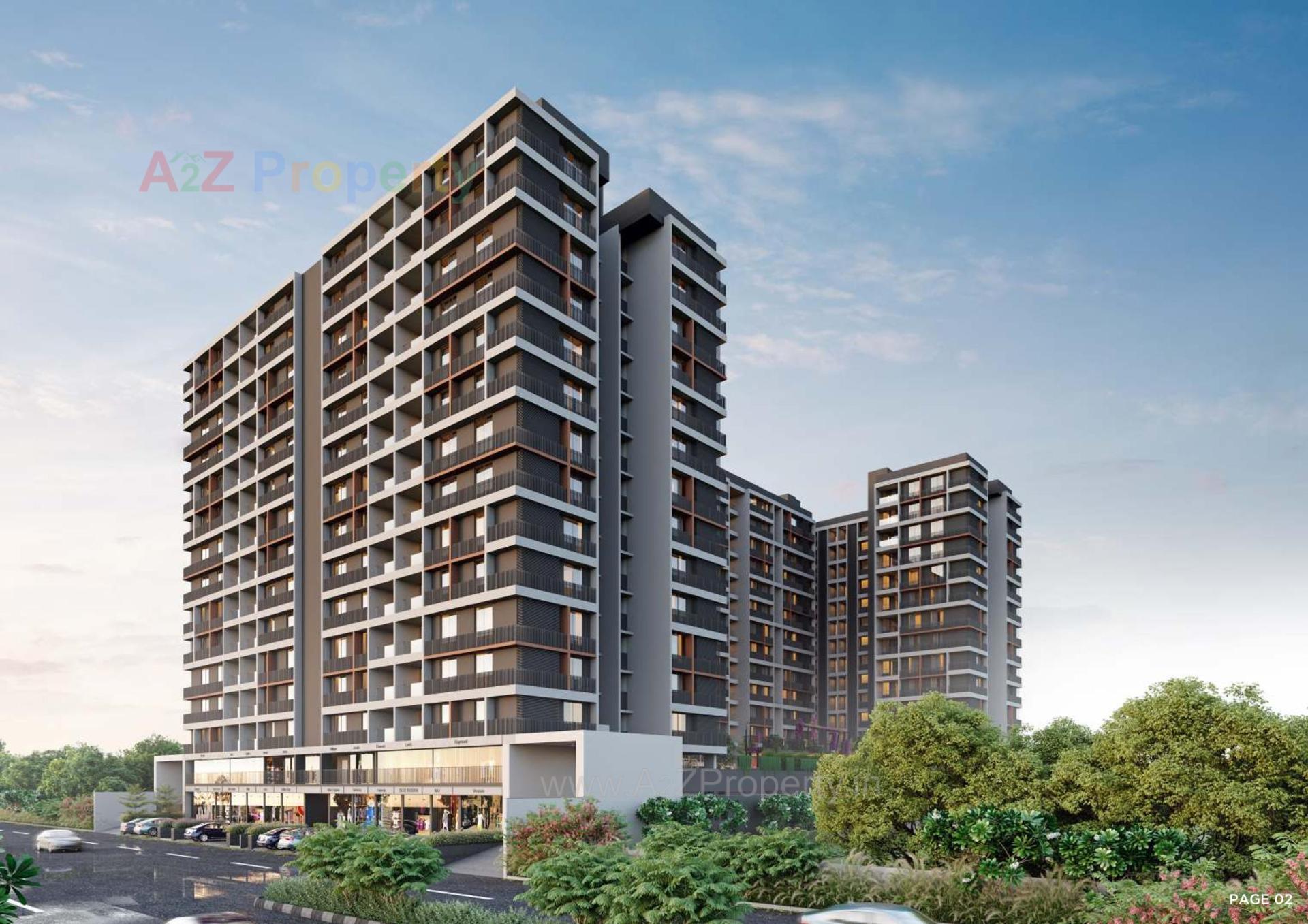 3D Elevation of real estate project Avirat Giriraj located at Zundal, Gandhinagar, Gujarat