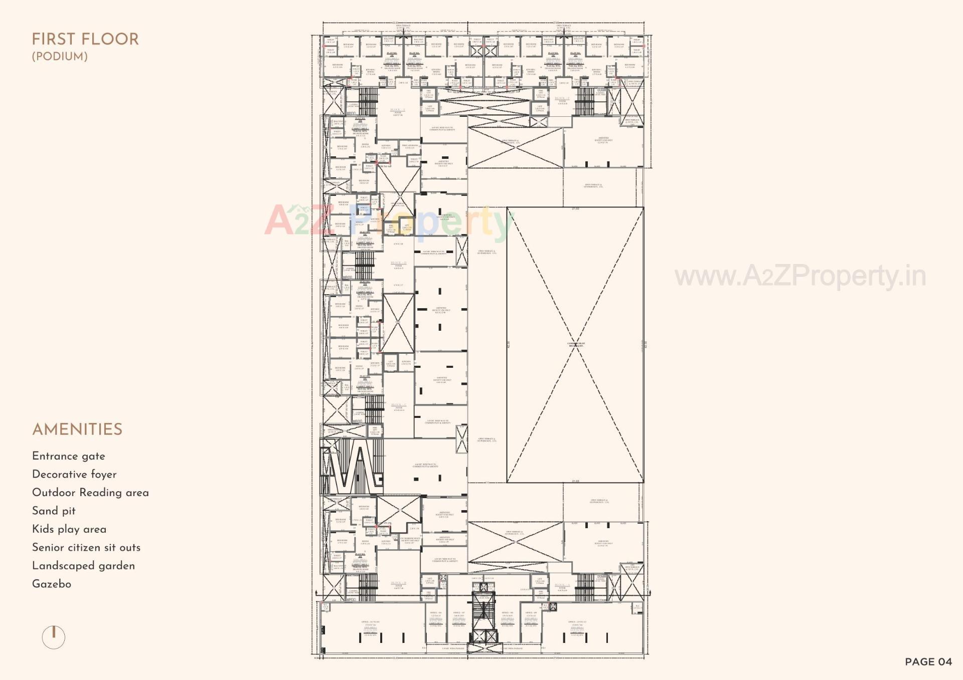 Layout of real estate project Avirat Giriraj located at Zundal, Gandhinagar, Gujarat
