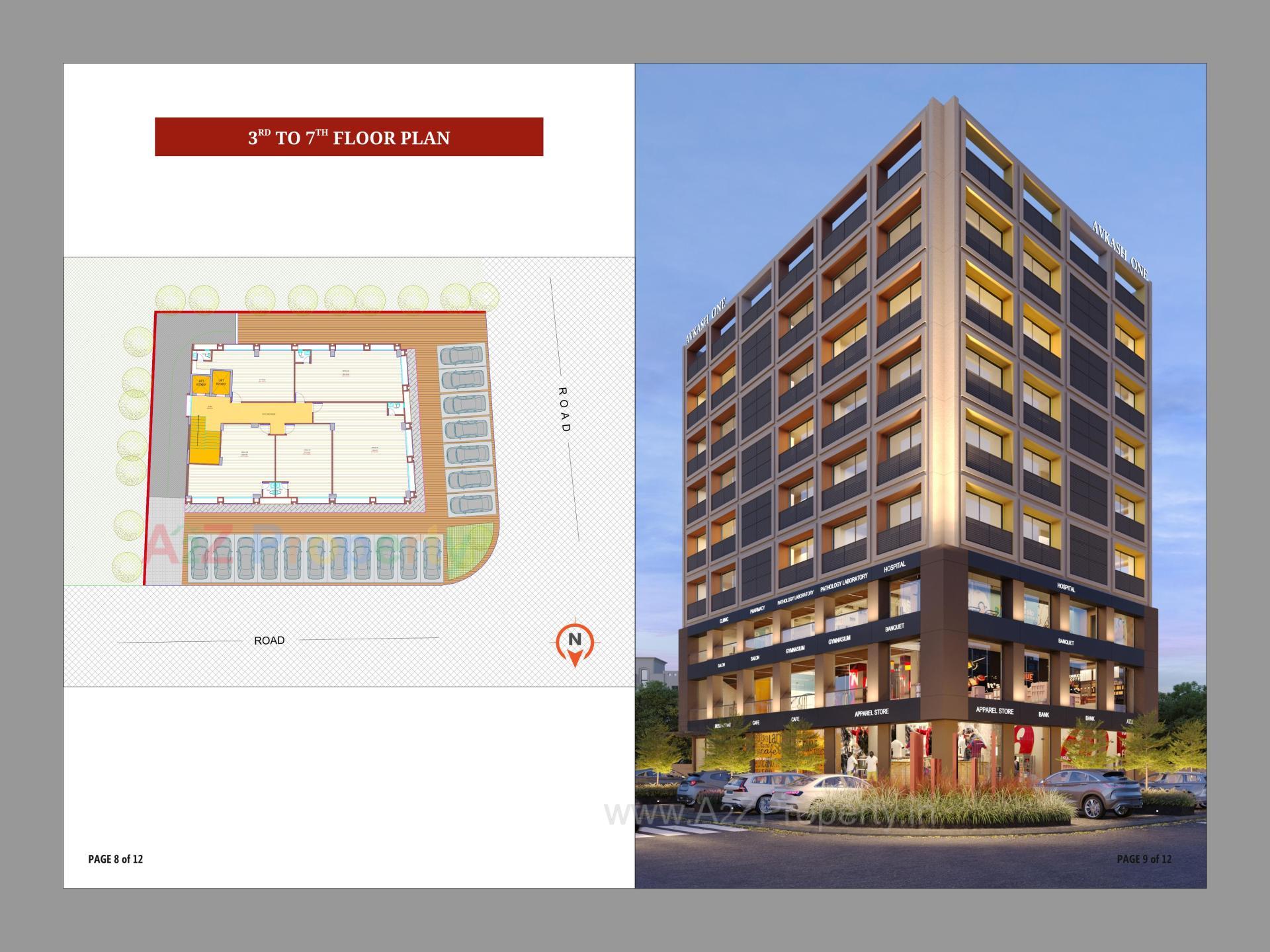  of real estate project Avkash One located at Randesan, Gandhinagar, Gujarat