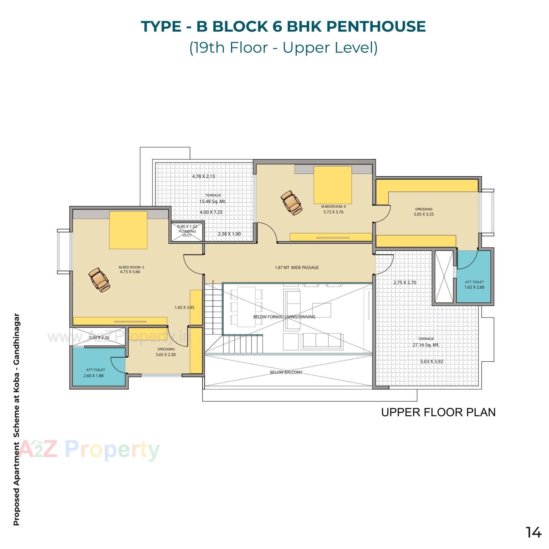 Layout of real estate project Avyanna located at Koba, Gandhinagar, Gujarat
