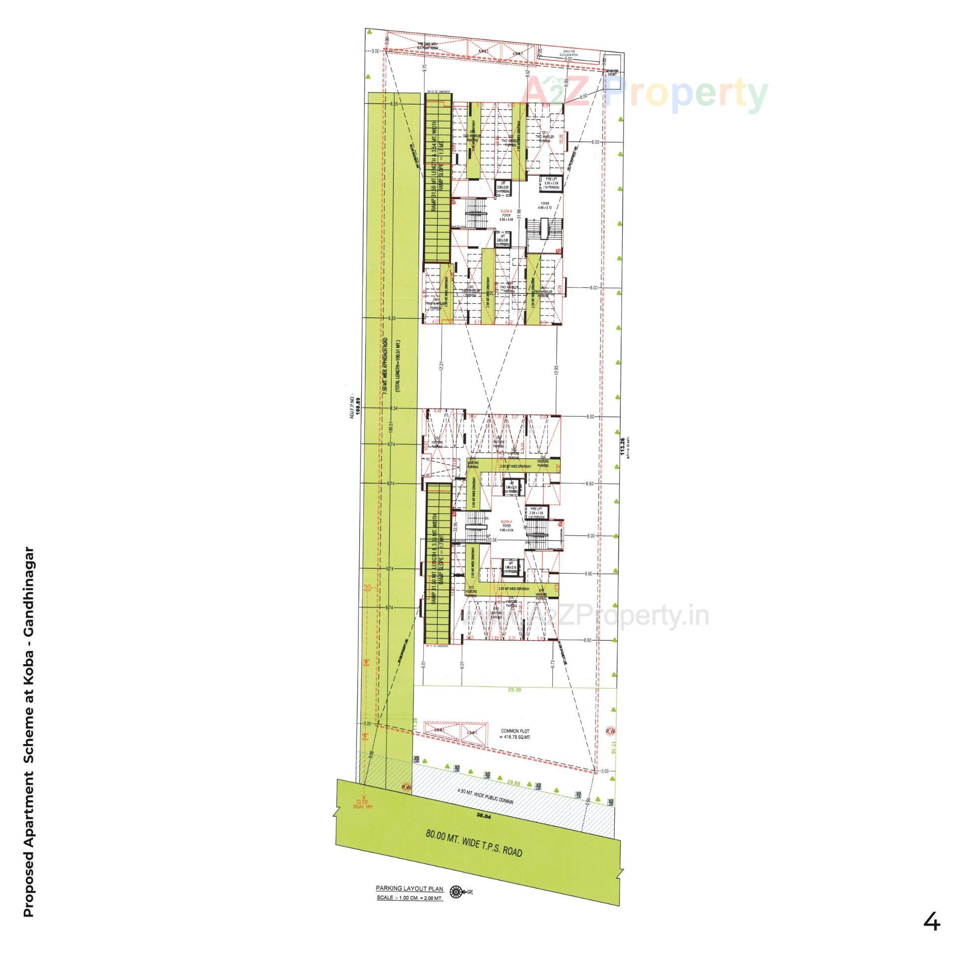 Layout of real estate project Avyanna located at Koba, Gandhinagar, Gujarat