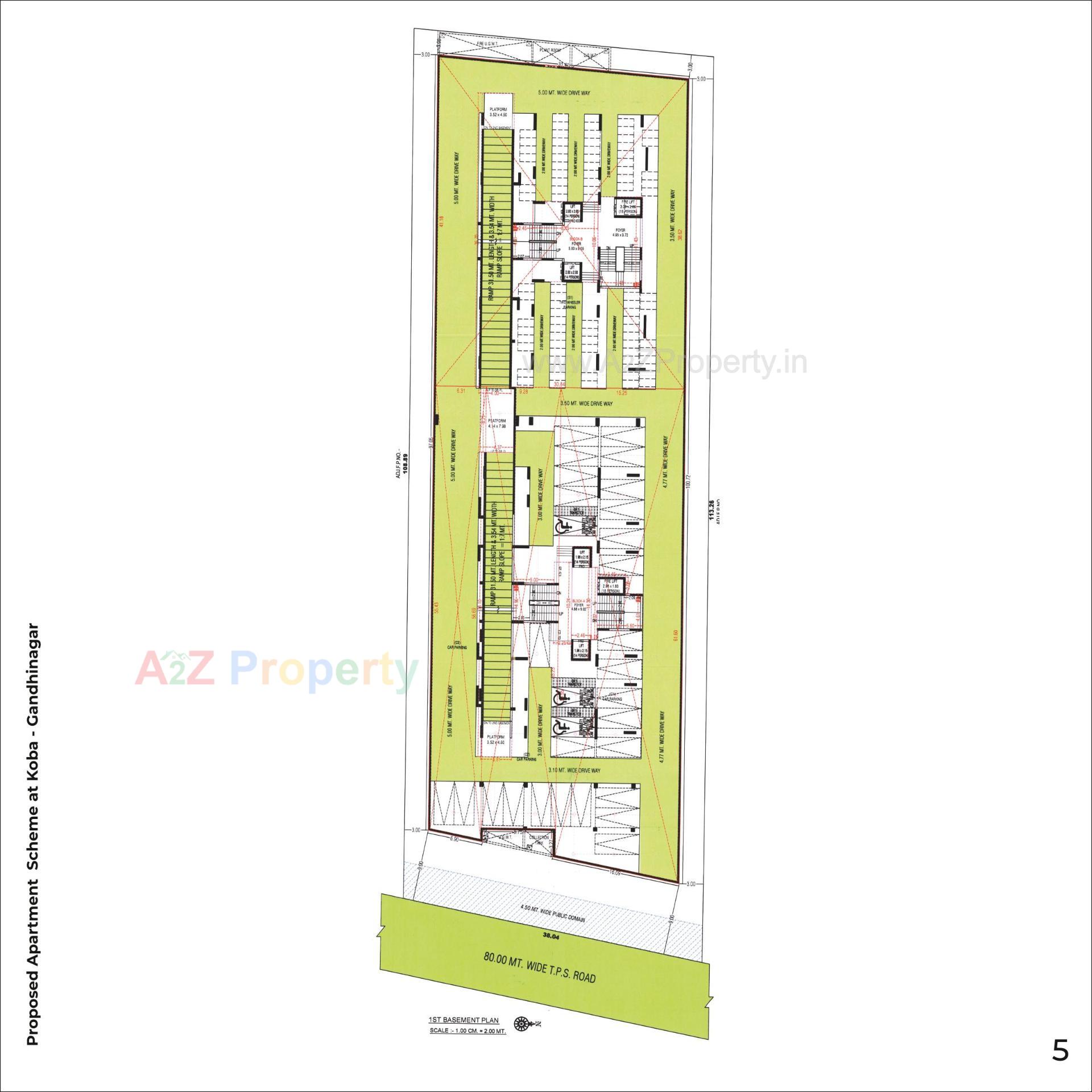 Layout of real estate project Avyanna located at Koba, Gandhinagar, Gujarat