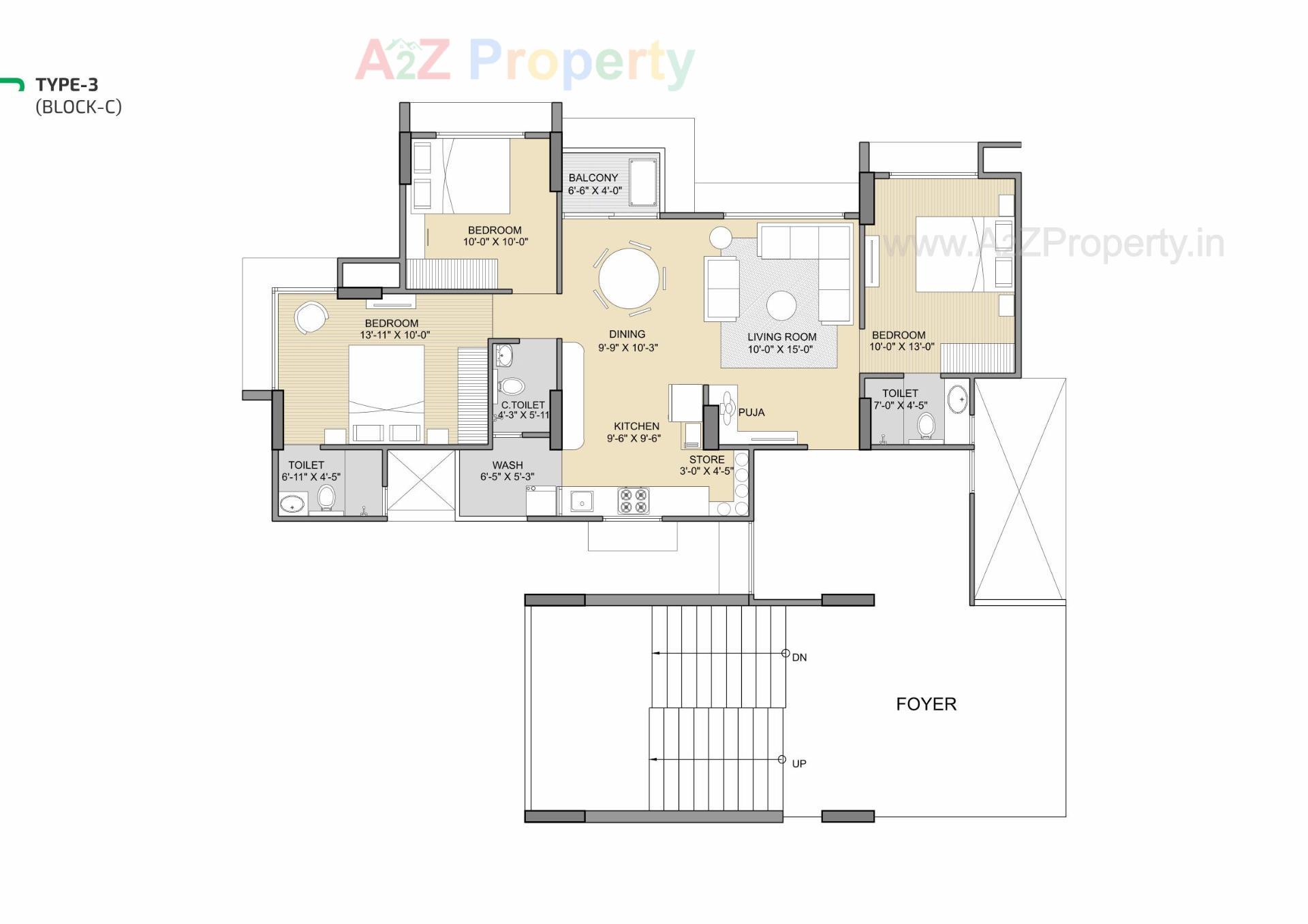 Layout of real estate project Ayunam Greens located at Kudasan, Gandhinagar, Gujarat