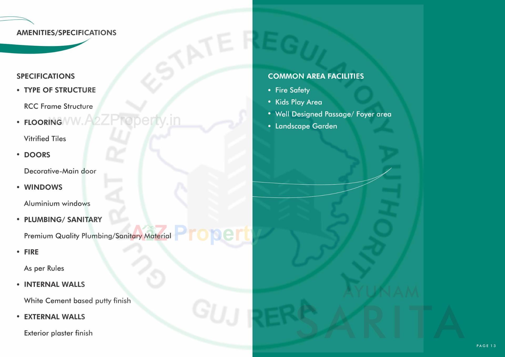  of real estate project Ayunam Sarita located at Randesan, Gandhinagar, Gujarat
