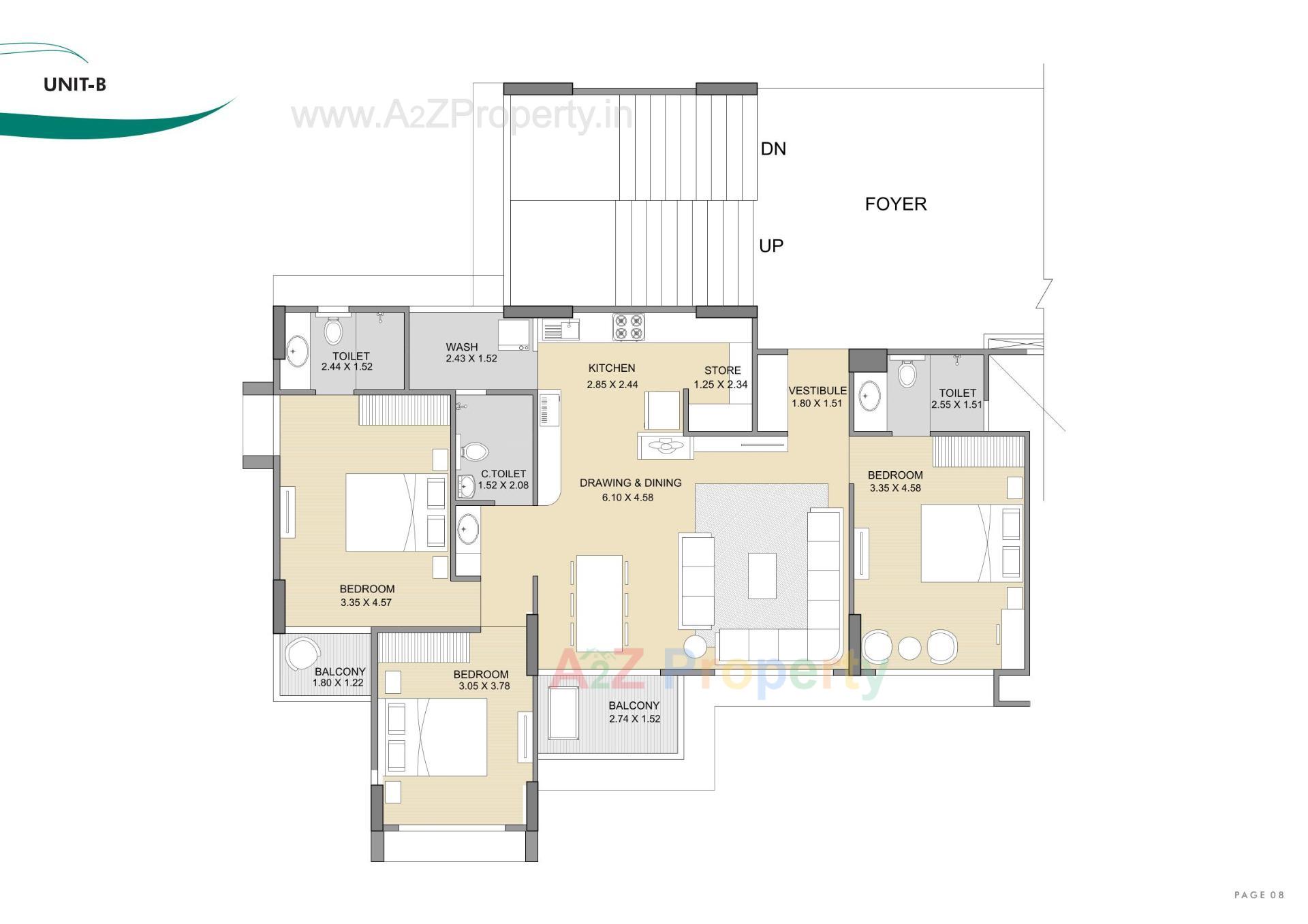 Layout of real estate project Ayunam Sarita located at Randesan, Gandhinagar, Gujarat