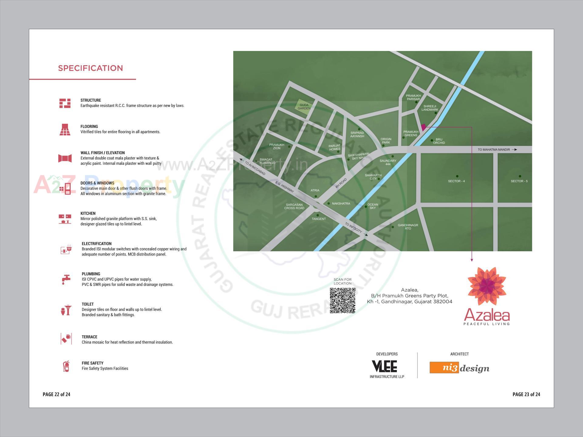  of real estate project Azalea located at Vavol, Gandhinagar, Gujarat