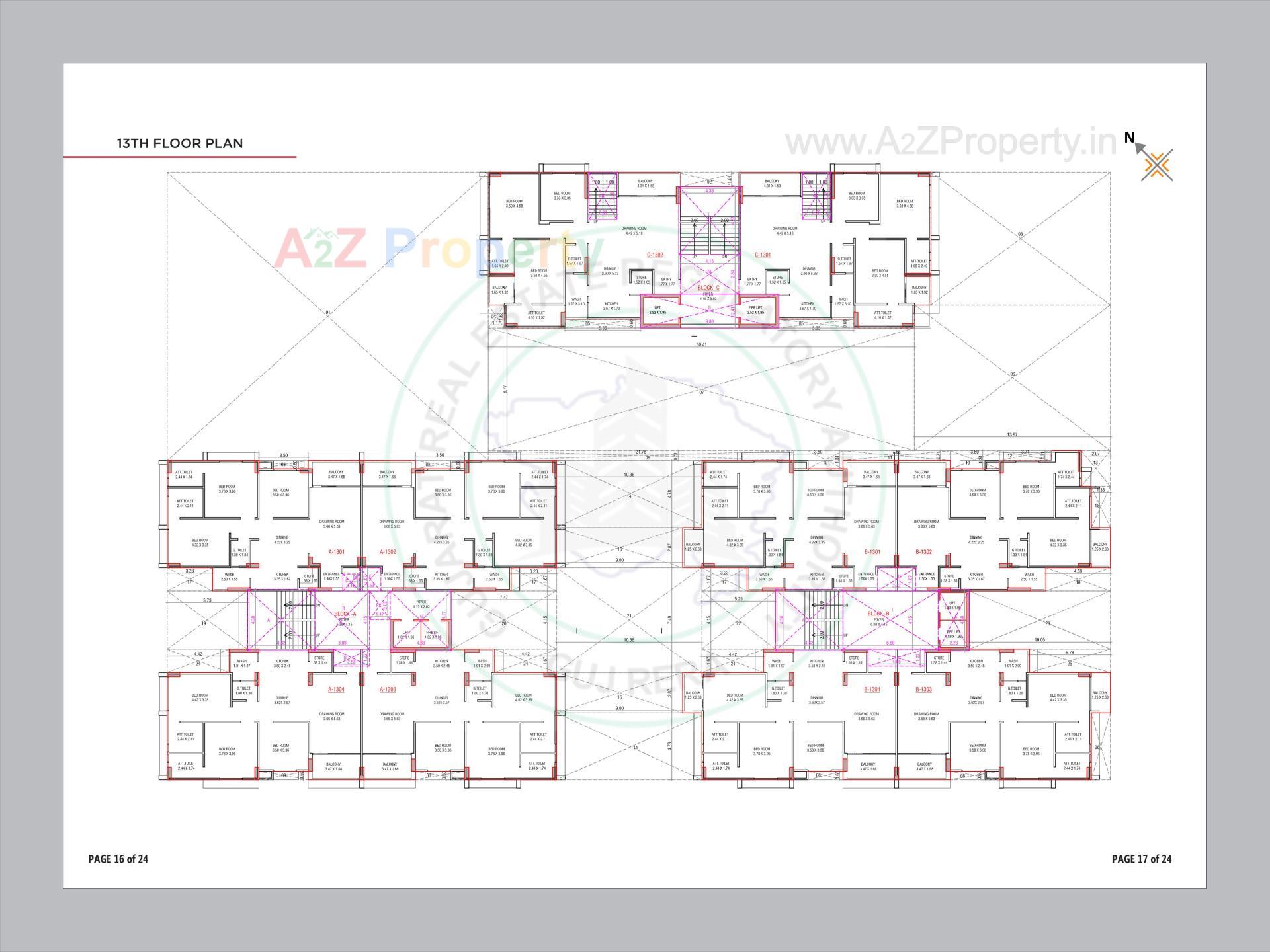 Layout of real estate project Azalea located at Vavol, Gandhinagar, Gujarat