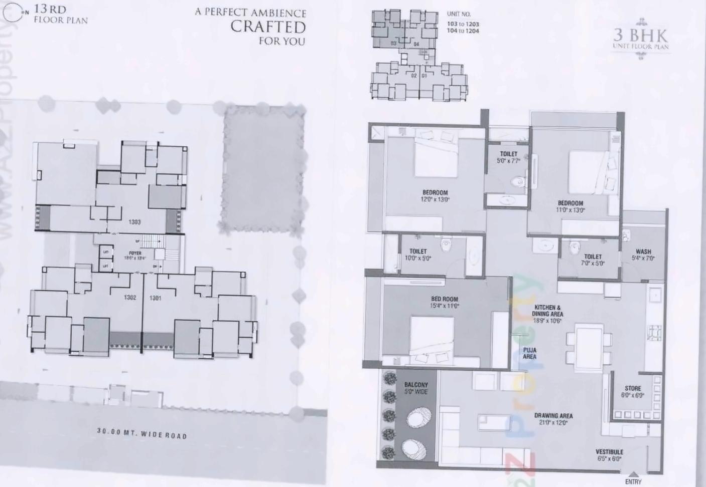 Layout of real estate project Balmukund Lavish located at Kudasan, Gandhinagar, Gujarat