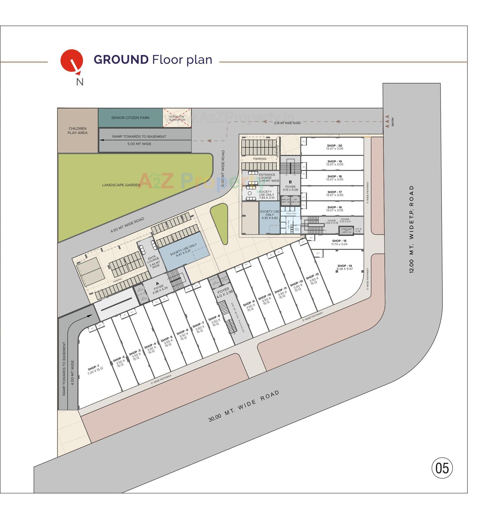 Layout of real estate project Balmukund Pride located at Dahegam, Gandhinagar, Gujarat