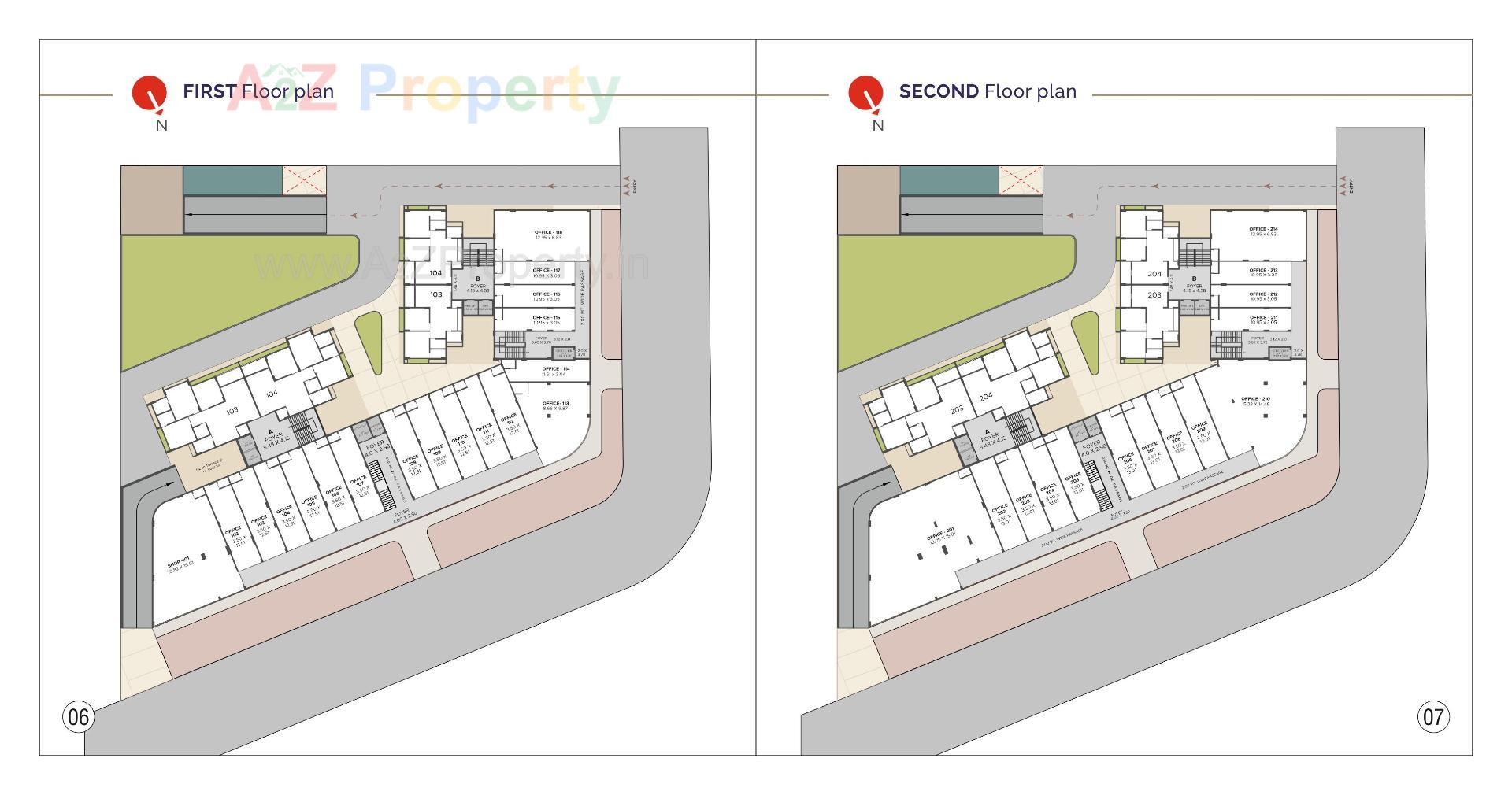 Layout of real estate project Balmukund Pride located at Dahegam, Gandhinagar, Gujarat