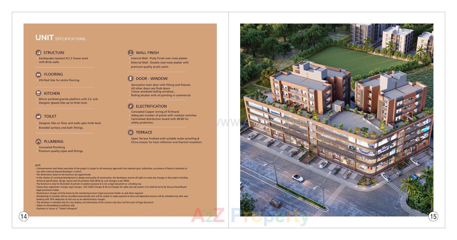 3D Elevation of real estate project Balmukund Pride located at Dahegam, Gandhinagar, Gujarat