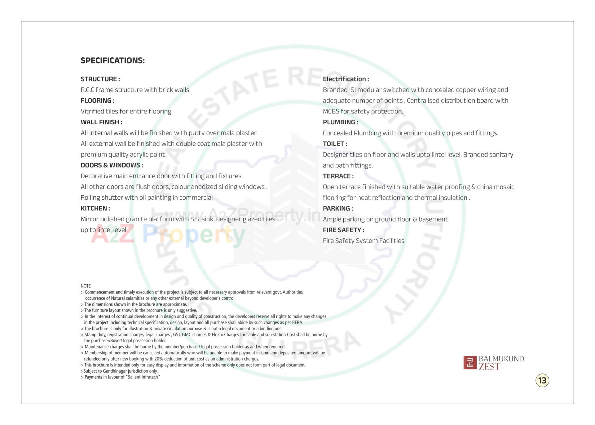  of real estate project Balmukund Zest located at Randesan, Gandhinagar, Gujarat