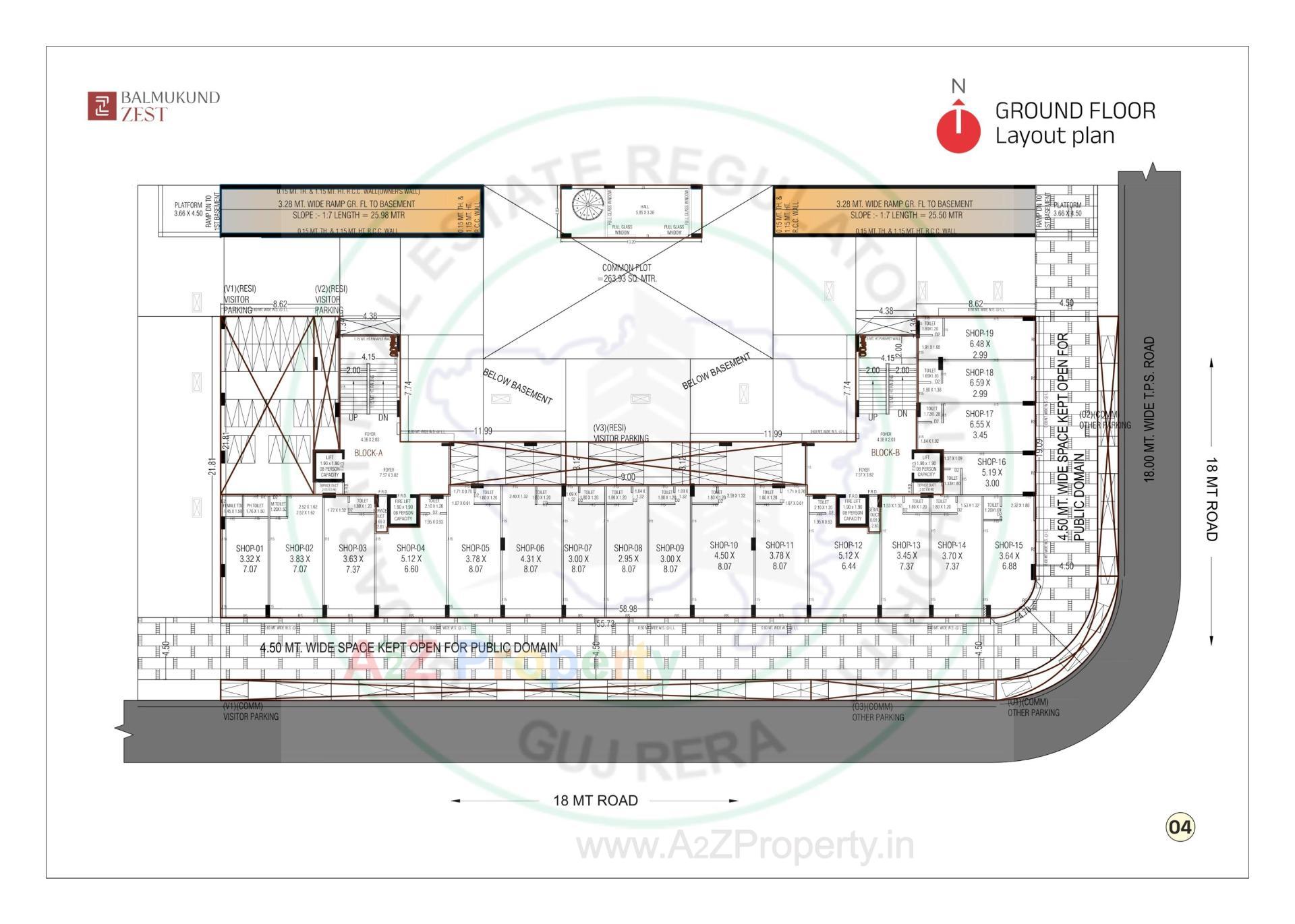 Layout of real estate project Balmukund Zest located at Randesan, Gandhinagar, Gujarat