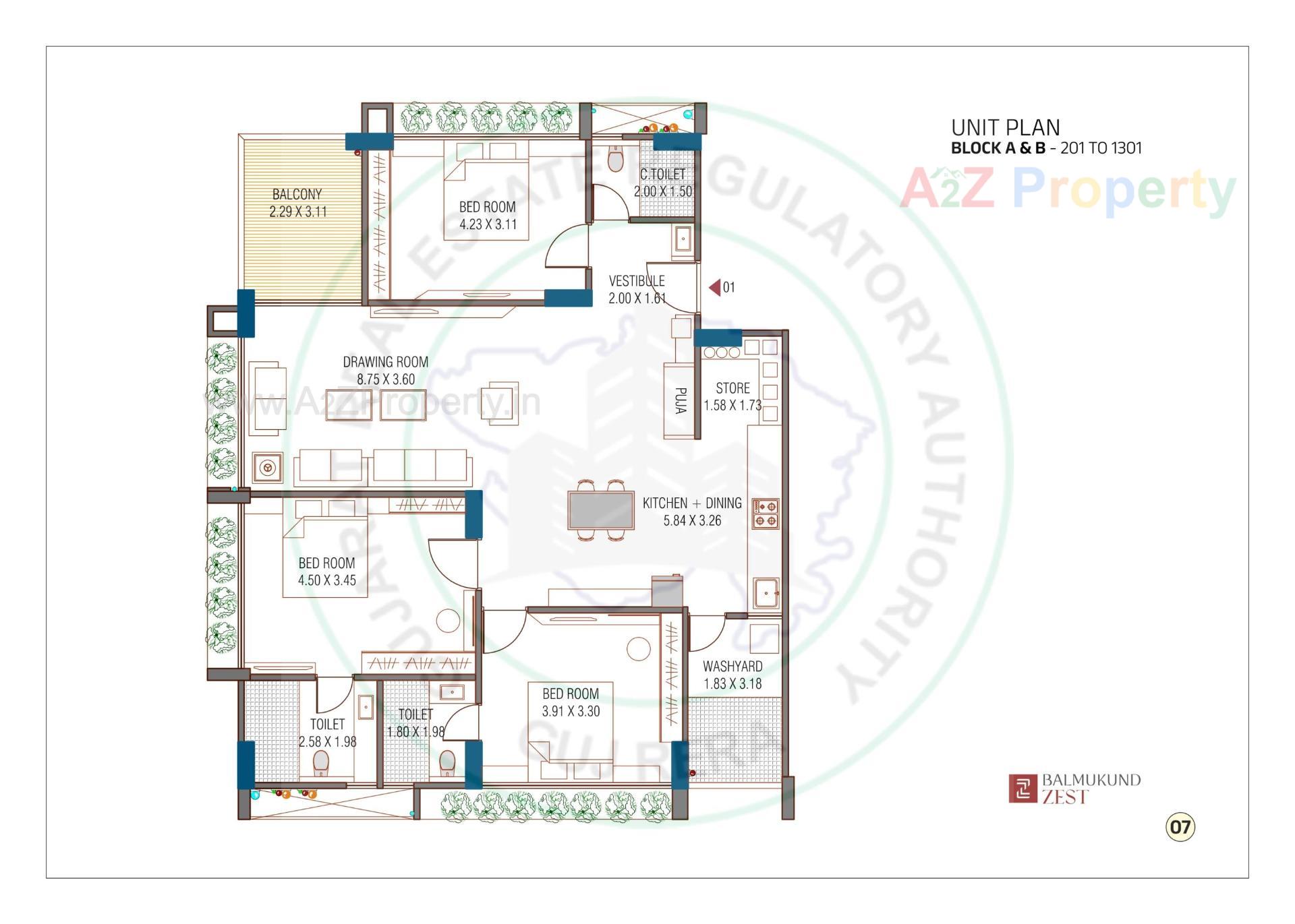 Layout of real estate project Balmukund Zest located at Randesan, Gandhinagar, Gujarat