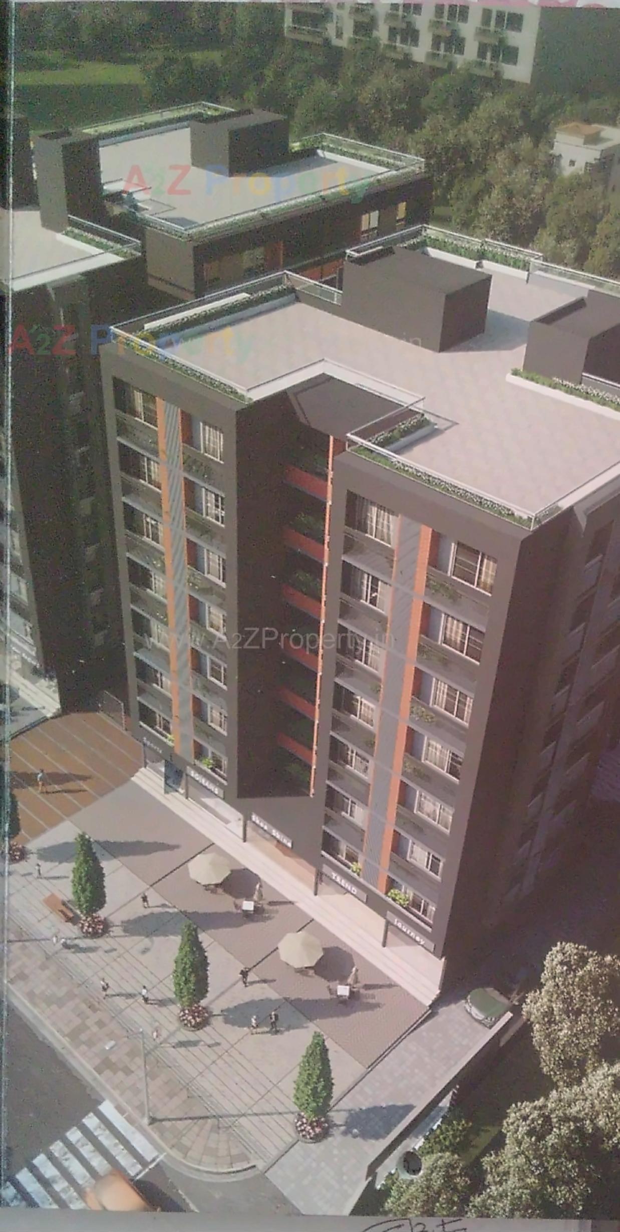 3D Elevation of real estate project Bansari Elegance located at Koba, Gandhinagar, Gujarat