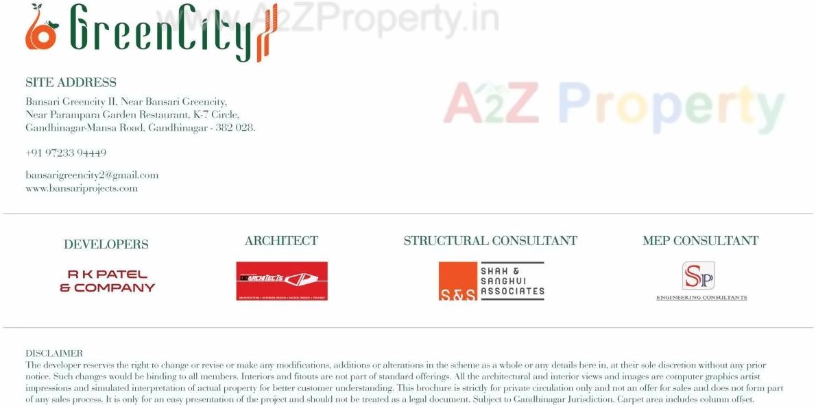  of real estate project Bansari Greencity located at Pethapur, Gandhinagar, Gujarat
