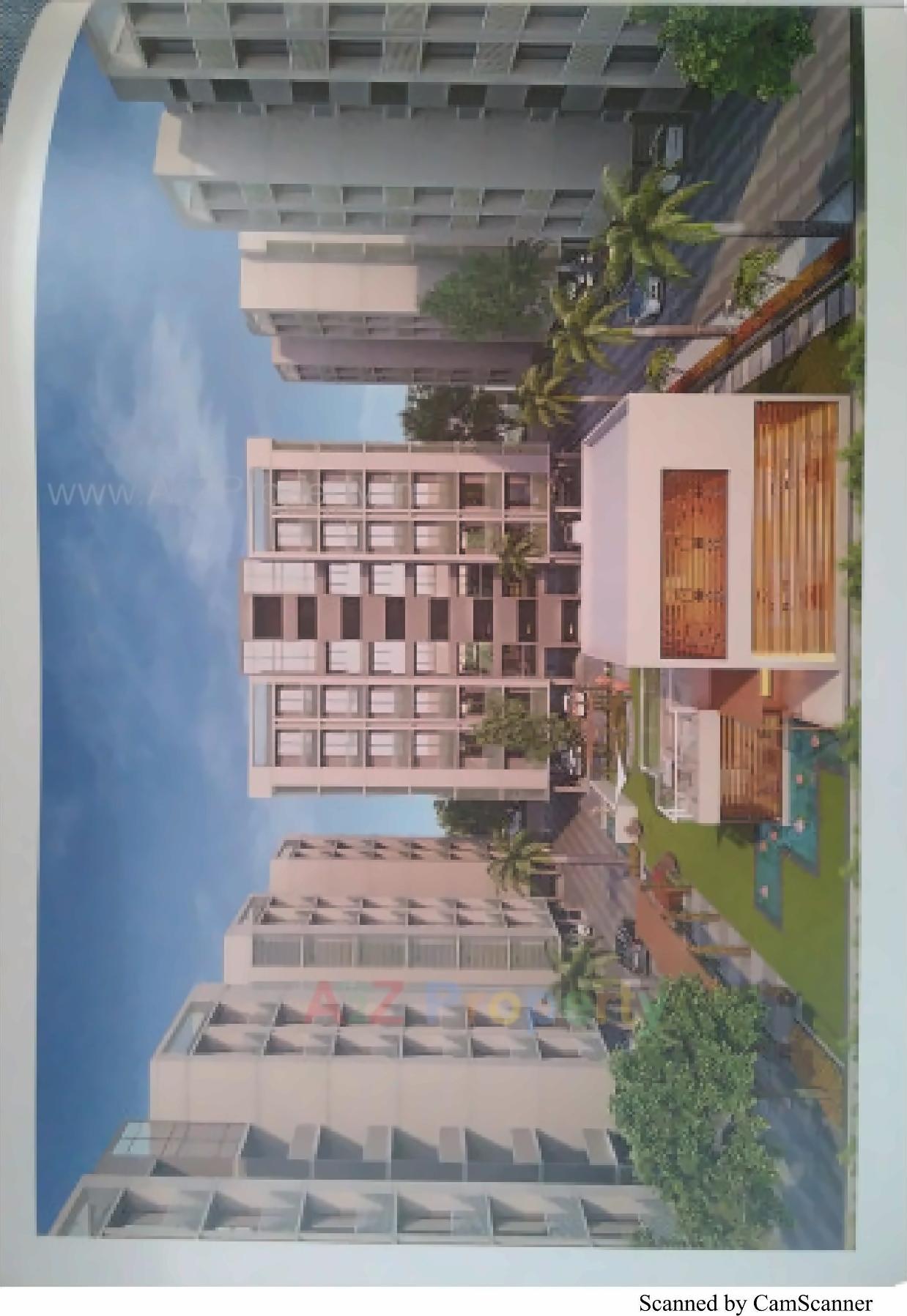 3D Elevation of real estate project Bansari Height located at Nana-chiloda, Gandhinagar, Gujarat