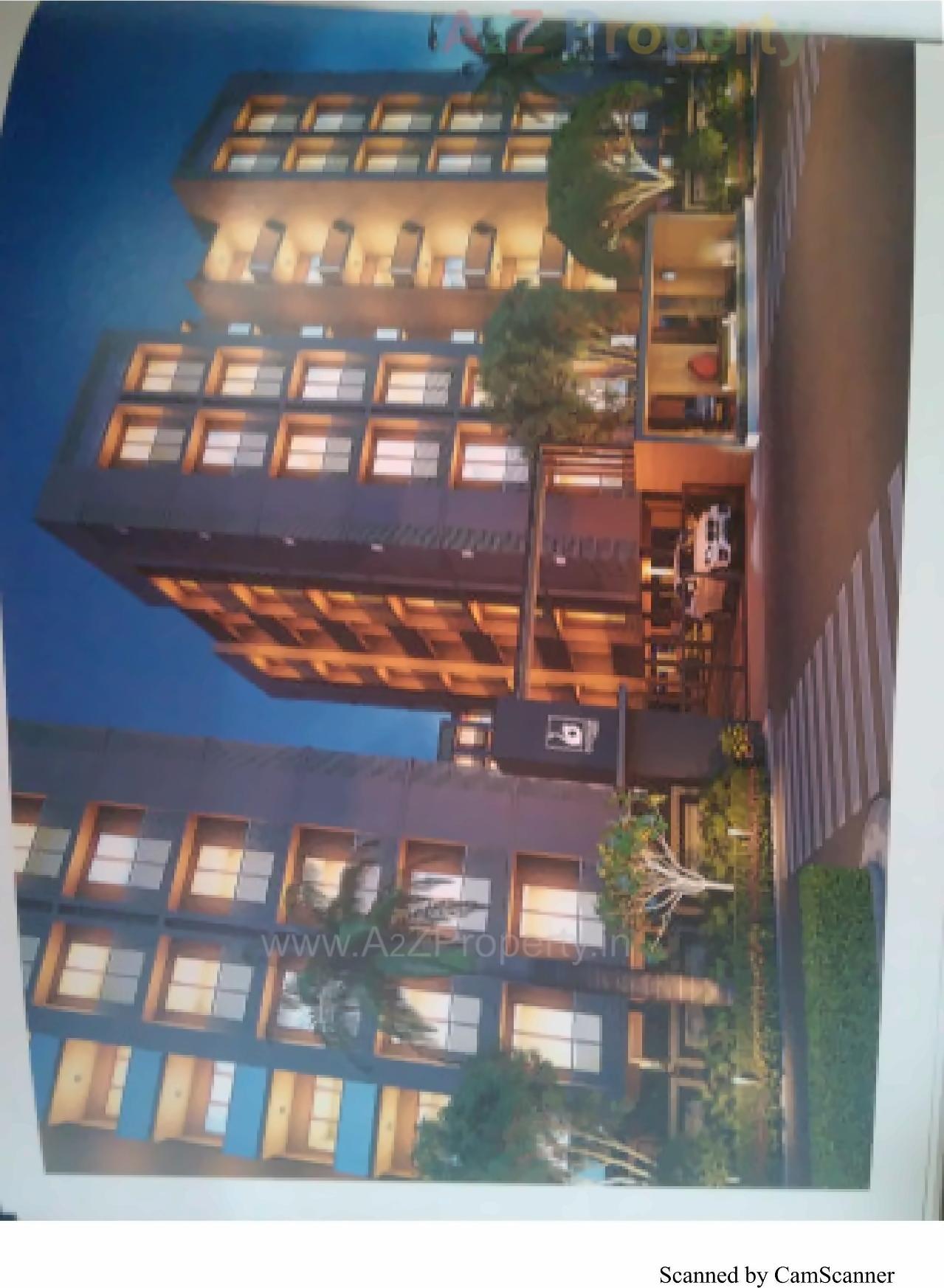3D Elevation of real estate project Bansari Height located at Nana-chiloda, Gandhinagar, Gujarat