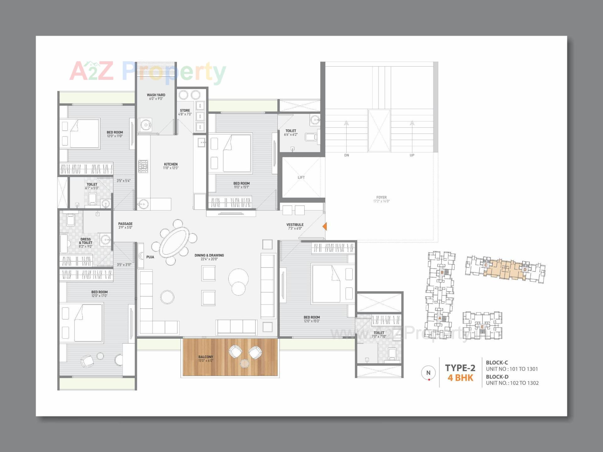 Layout of real estate project Bansari Opulence located at Koba, Gandhinagar, Gujarat