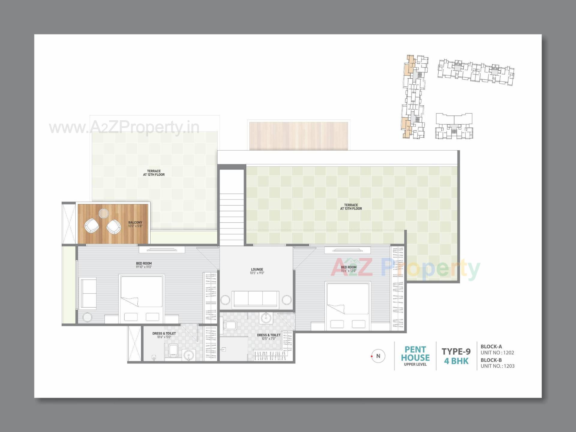 Layout of real estate project Bansari Opulence located at Koba, Gandhinagar, Gujarat