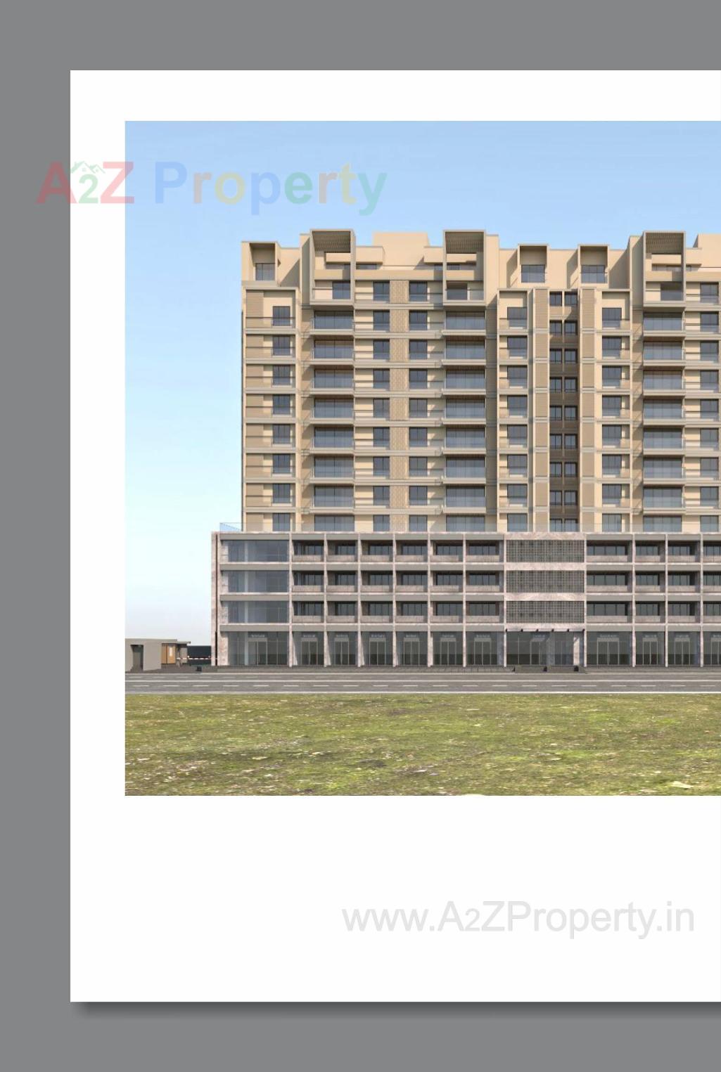 3D Elevation of real estate project Bansari Opulence located at Koba, Gandhinagar, Gujarat