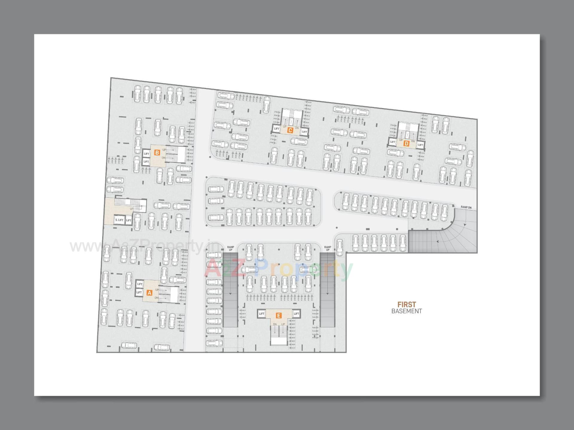 Layout of real estate project Bansari Opulence located at Koba, Gandhinagar, Gujarat