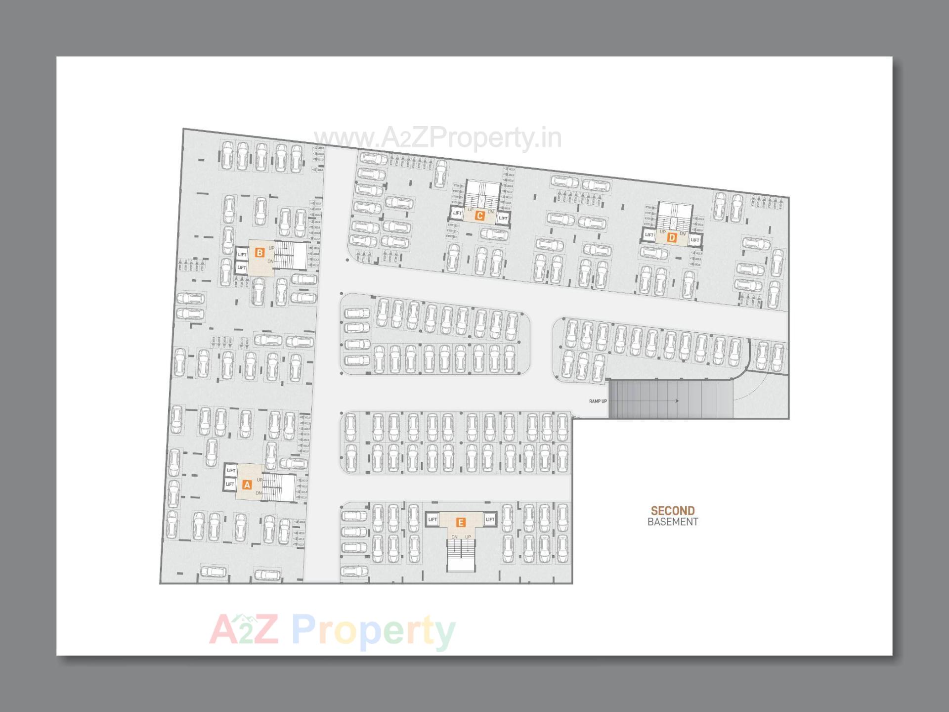 Layout of real estate project Bansari Opulence located at Koba, Gandhinagar, Gujarat