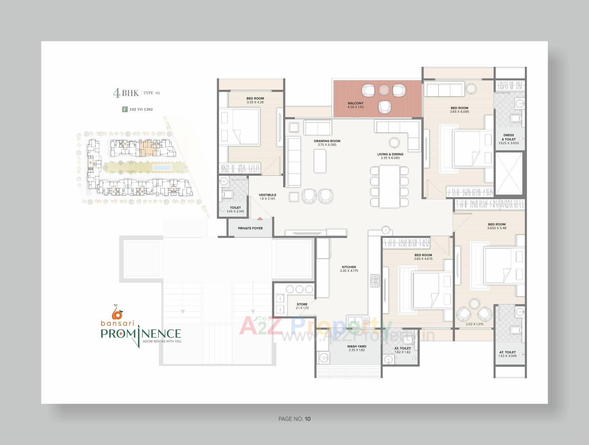 Layout of real estate project Bansari Prominence located at Ambapur, Gandhinagar, Gujarat